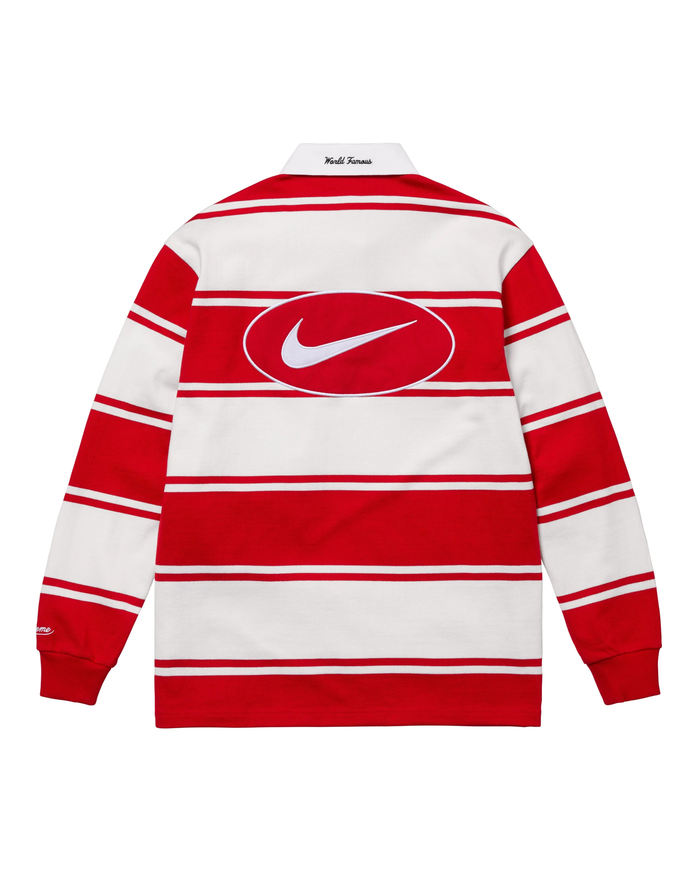 【まりえんぬ。】 Supreme Nike Stripe Rugby M まりえんぬ。様専用】 Supreme Nike Stripe Rugby M - メルカリ