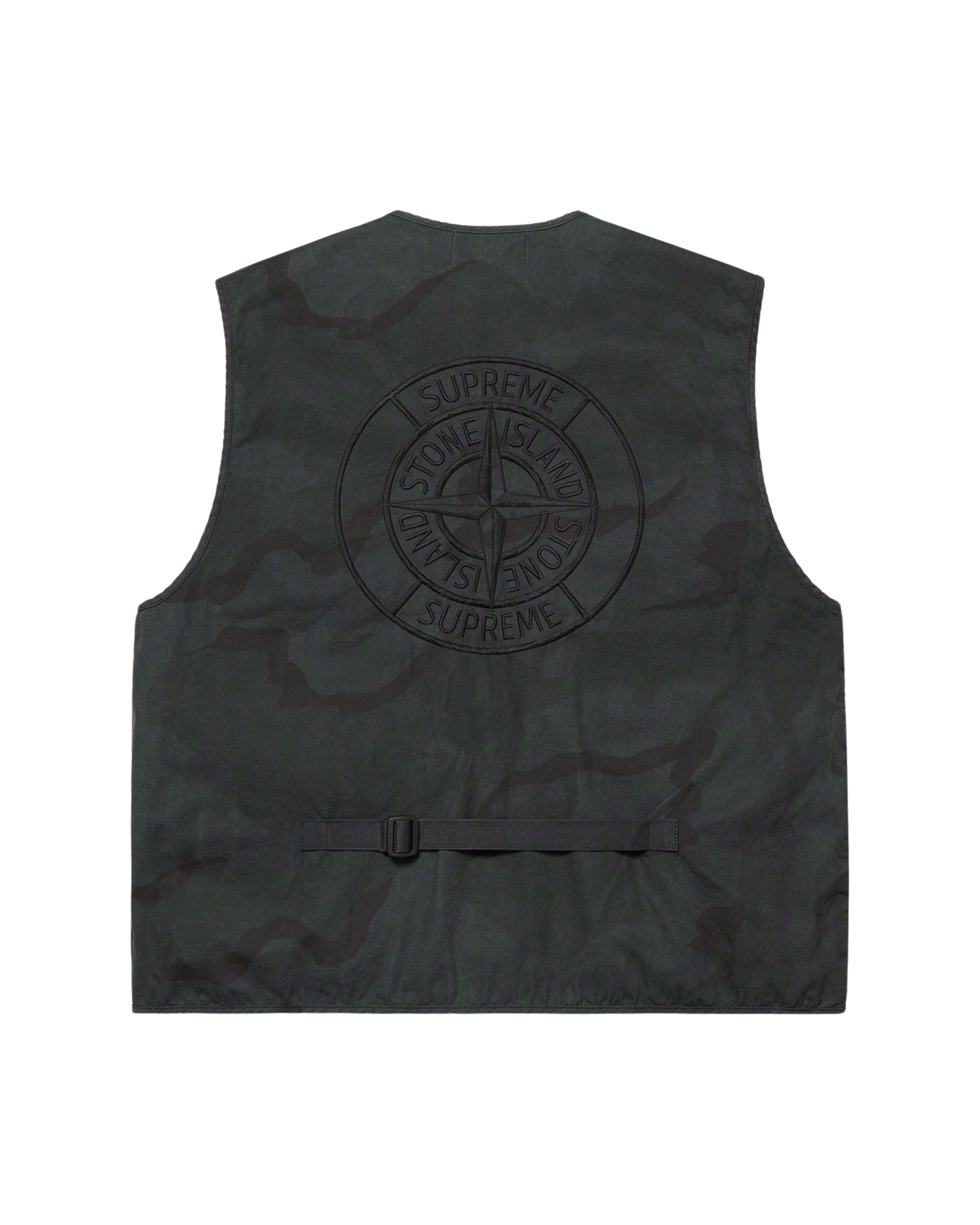 Supreme x Stone Island® Camo Cargo Vest - "Black Camo"