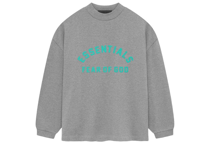 Fear of God Essentials Heavy Jersey L/S Tee Dark Heather Oatmeal image 0