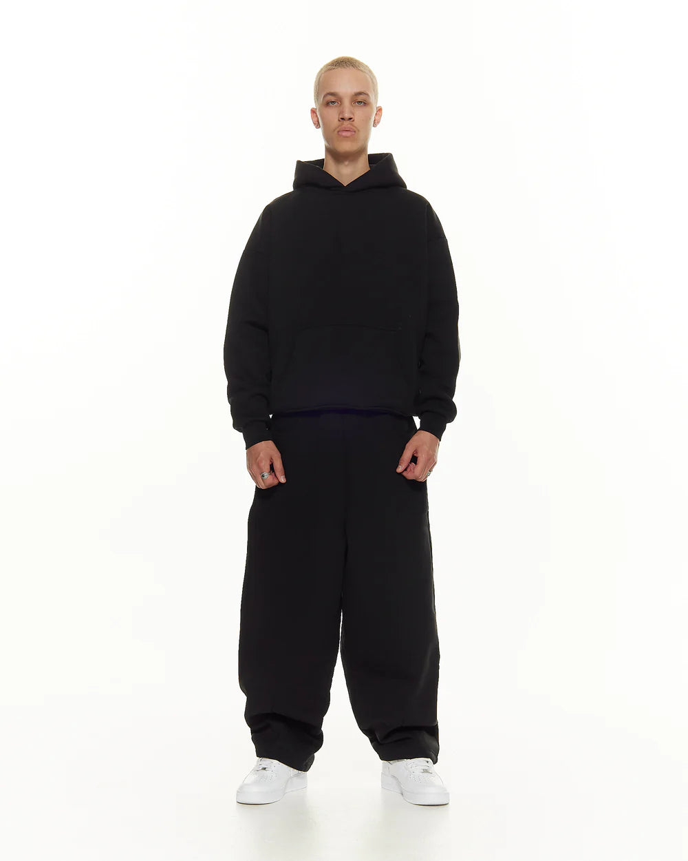 Sweats Collective Cozy Straight Leg Sweatpants - "Black"