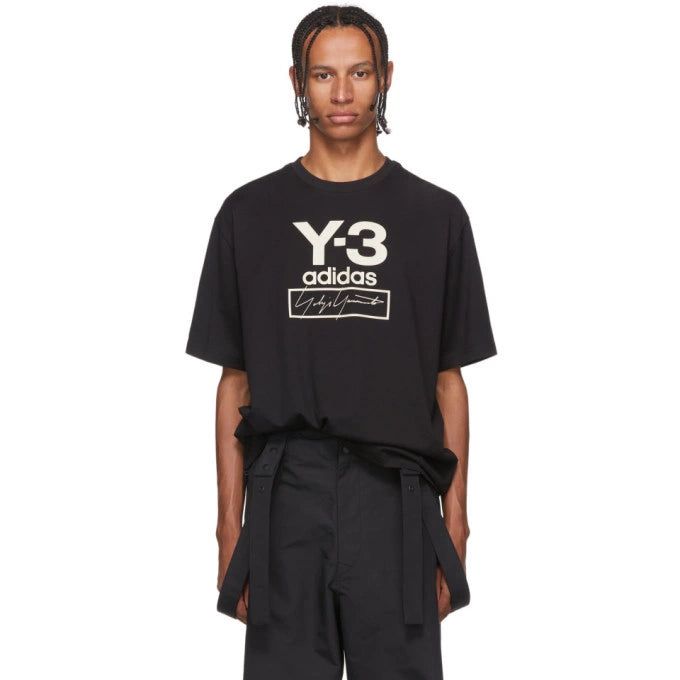 Adidas x Y-3 Stacked Logo T-Shirt - "Black"