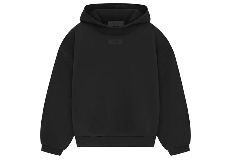 Fear of God Essentials Chest Logo Hoodie Jet Black/Jet Black image 0