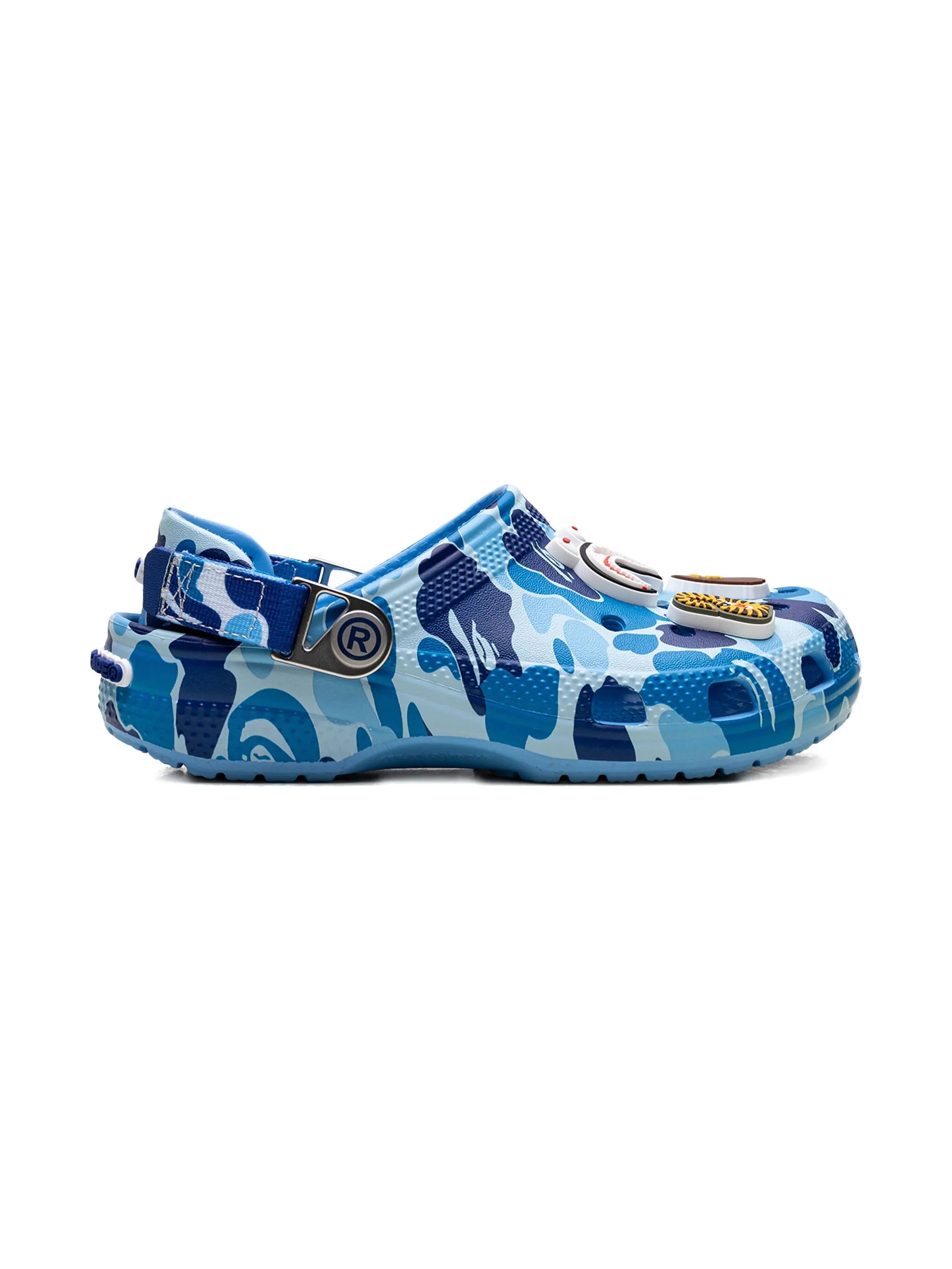 Bape A Bathing Ape x Crocs Classic - "Camo Blue"