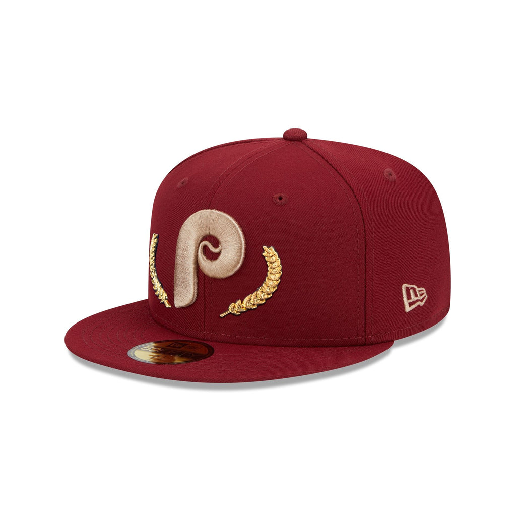 Philadelphia Phillies Gold Leaf 59FIFTY Fitted Hat image 2