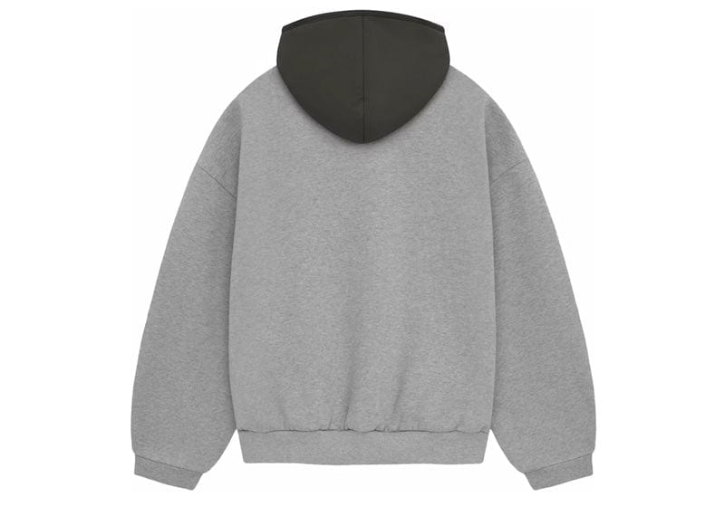 Fear of God Essentials Nylon Fleece Hoodie Dark Heather Oatmeal/Ink image 1
