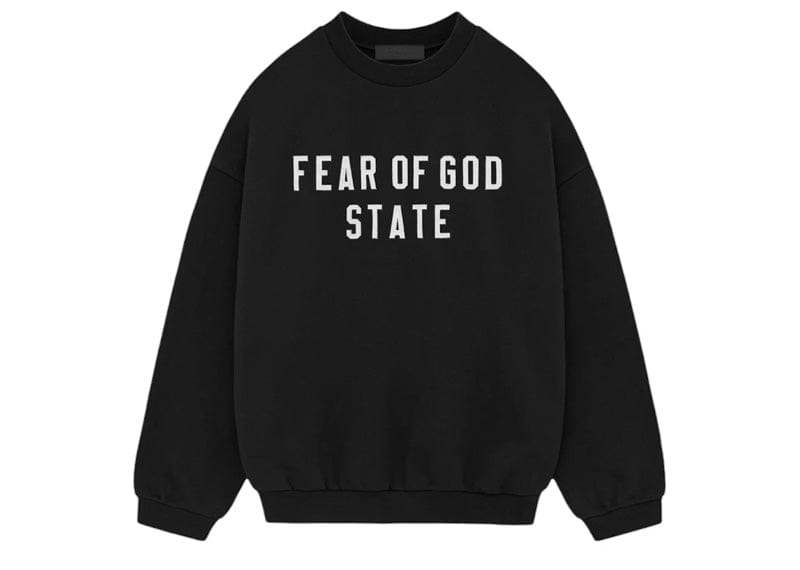 Fear of God Essentials Heavy Fleece Crewneck Black image 0
