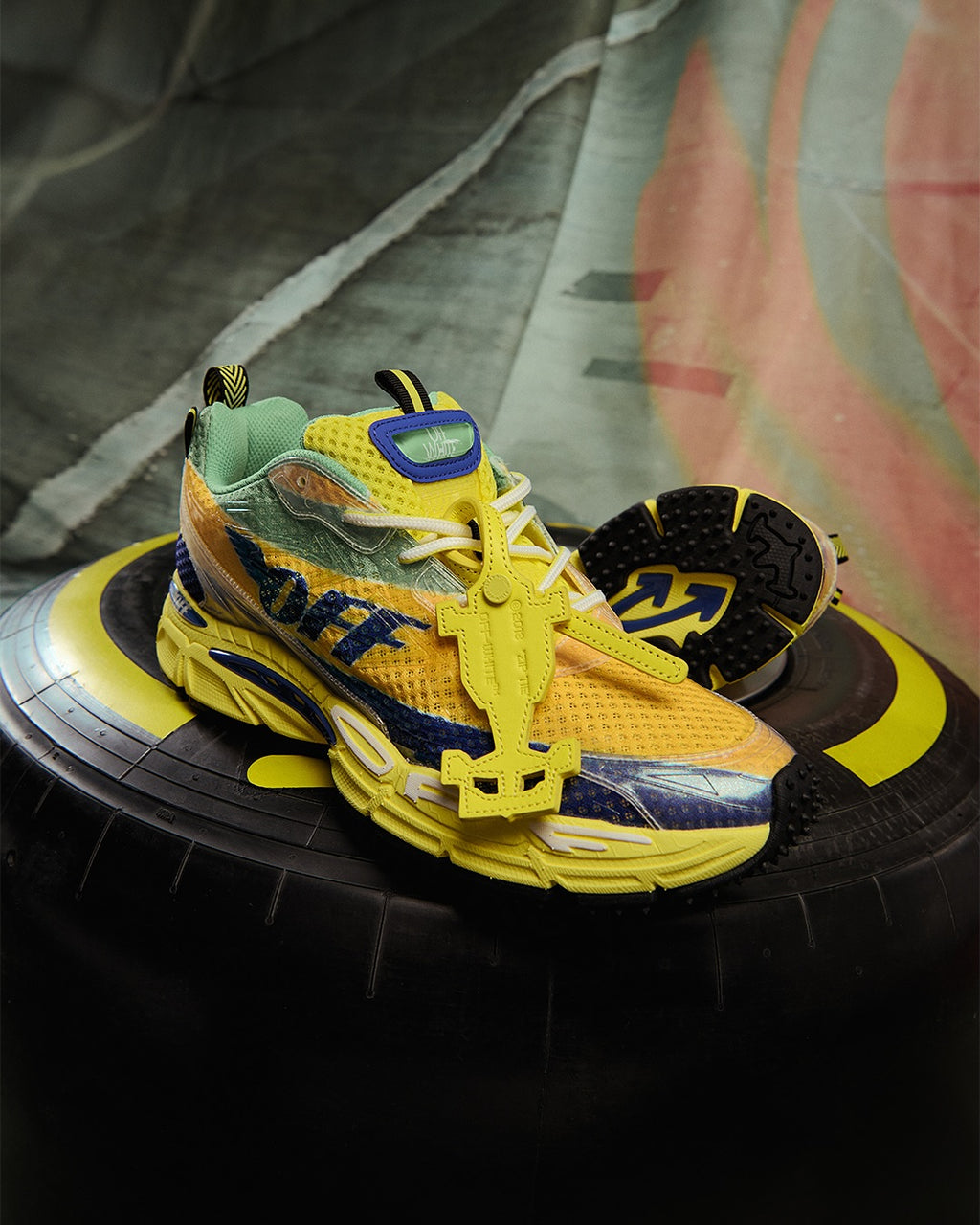 Off-White Be Right Back - "Formula 1 Yellow Blue"