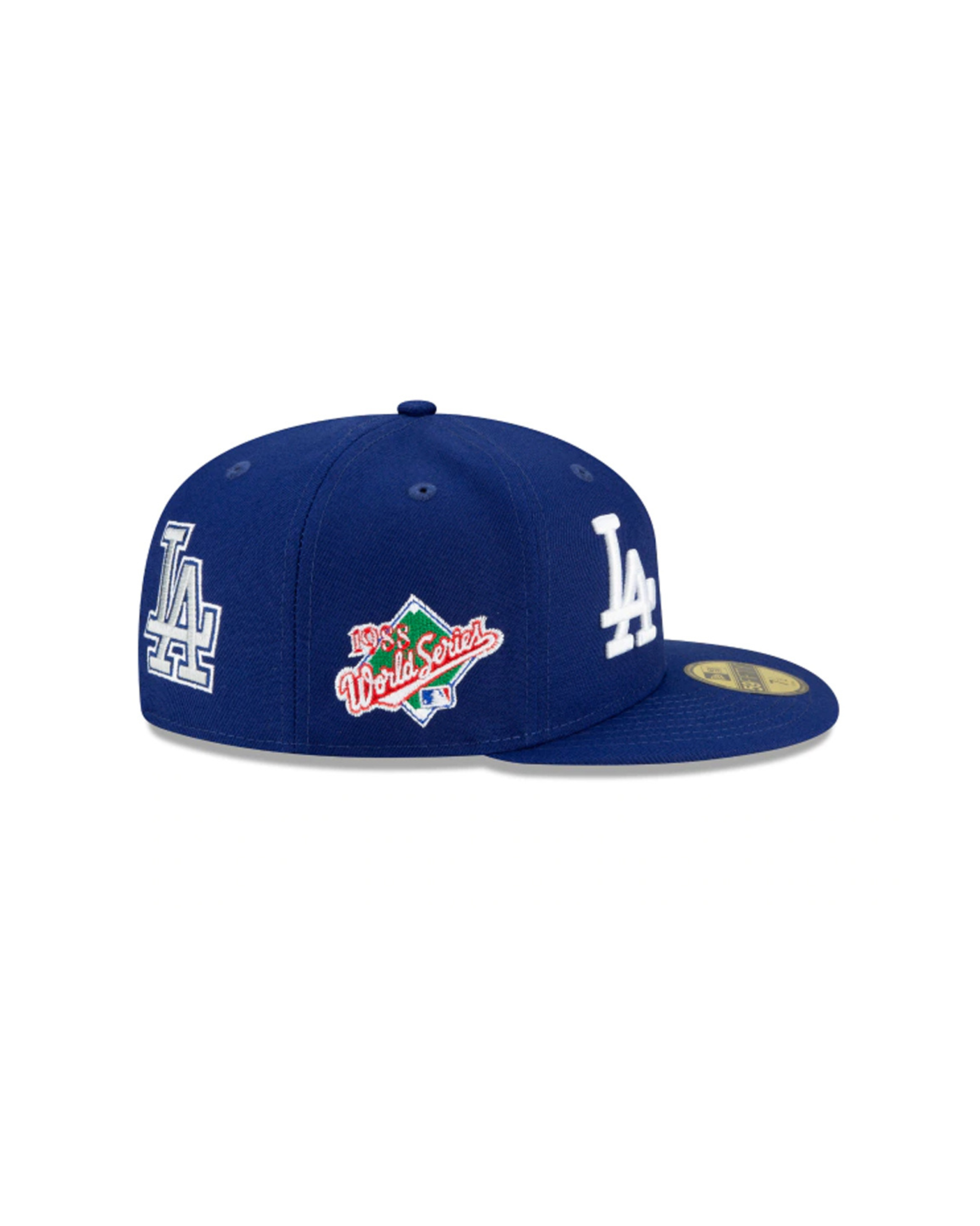 Los Angeles Dodgers Dark Royal Blue Patch Pride 59Fifty Fitted Cap
