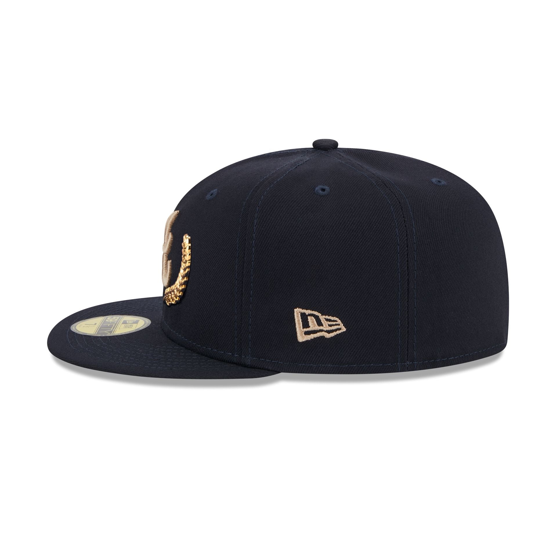 Atlanta Braves Gold Leaf 59FIFTY Fitted Hat image 4