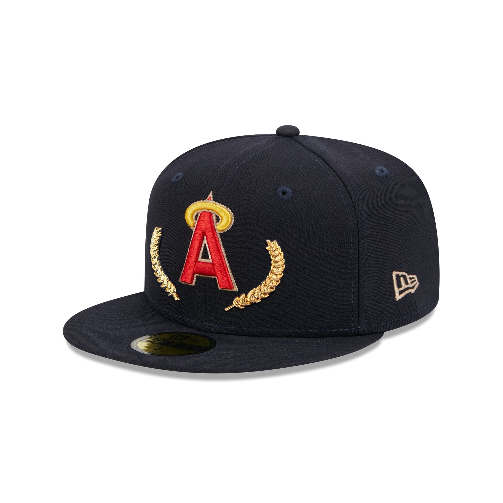 Los Angeles Angels Gold Leaf 59FIFTY Fitted Hat image 2
