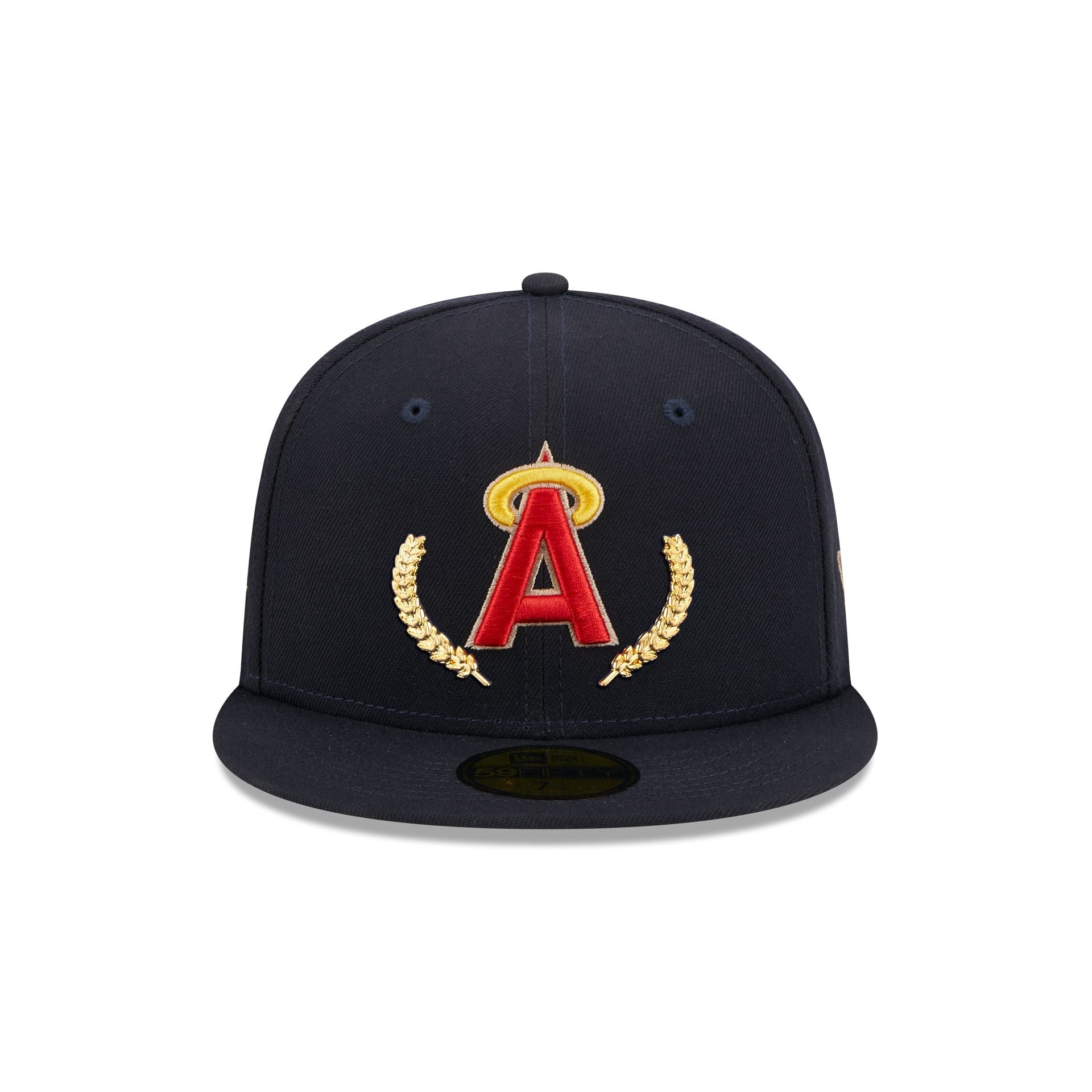 Los Angeles Angels Gold Leaf 59FIFTY Fitted Hat image 1