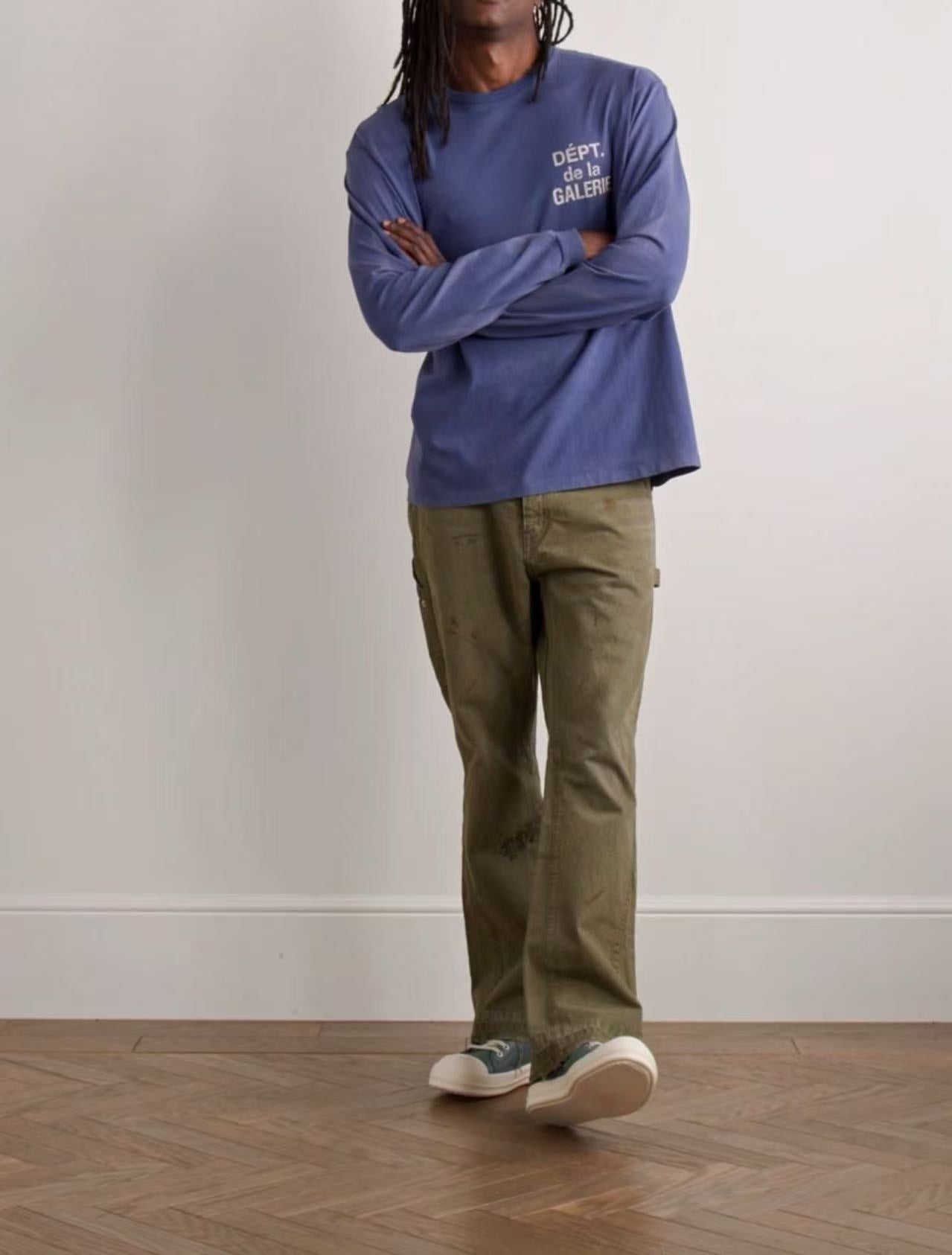 Gallery Dept. French L/S T-Shirt - "Navy"