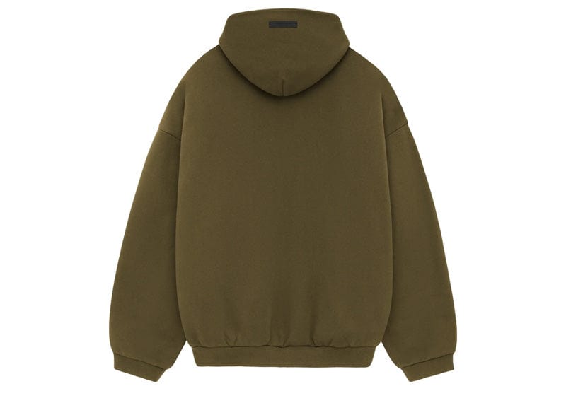 Fear of God Essentials Fleece Hoodie Olive image 1