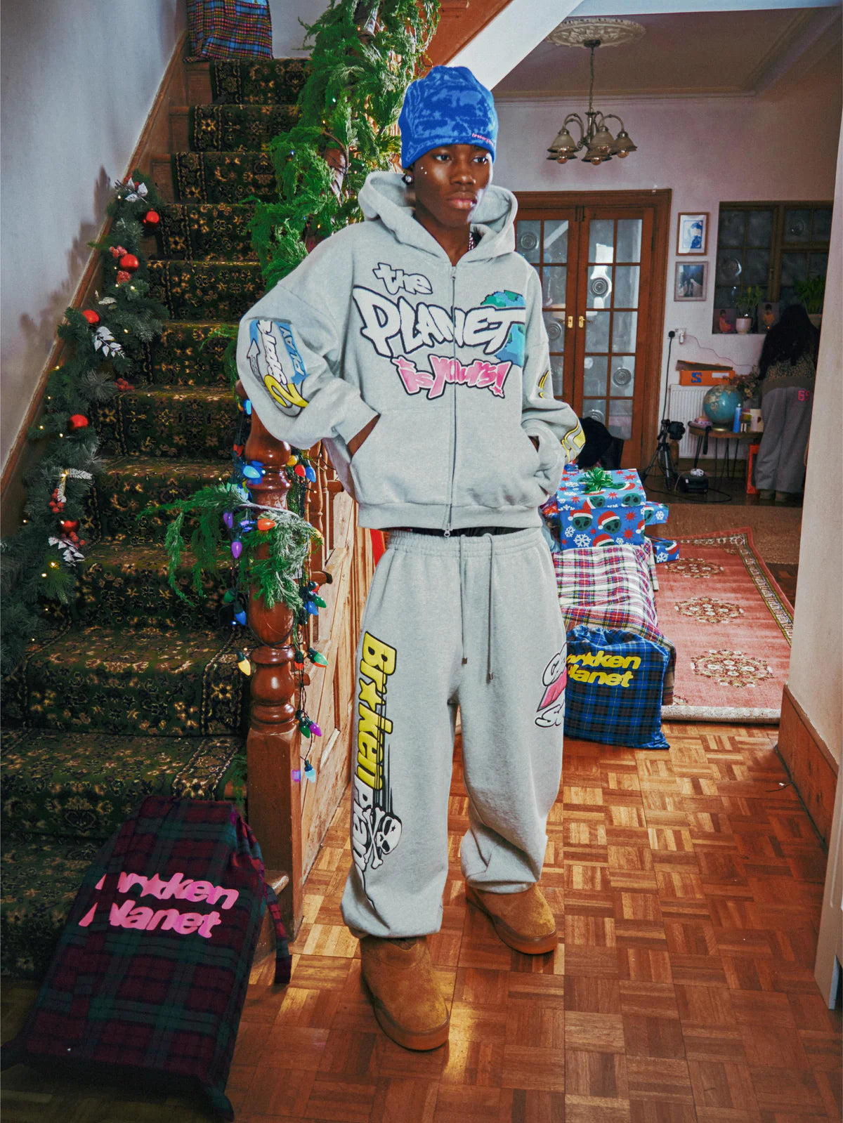 Broken Planet The Planet Is Yours Sweatpants - "Ash Heather Grey"