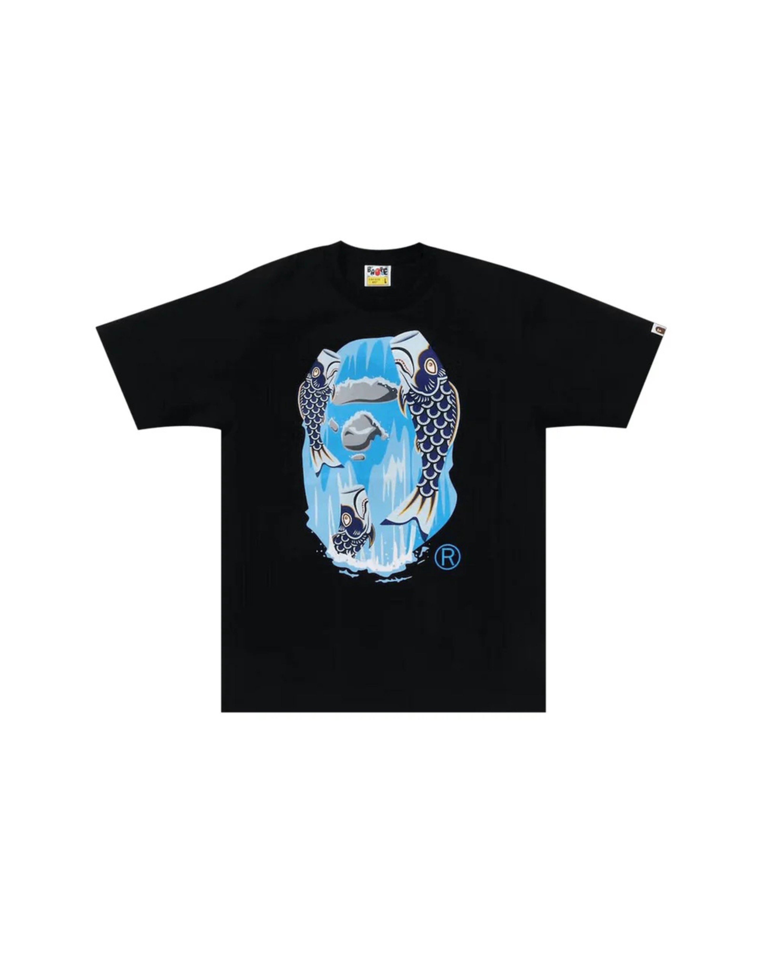 Bape Koinobori Waterfall Ape Head Tee - "Black"