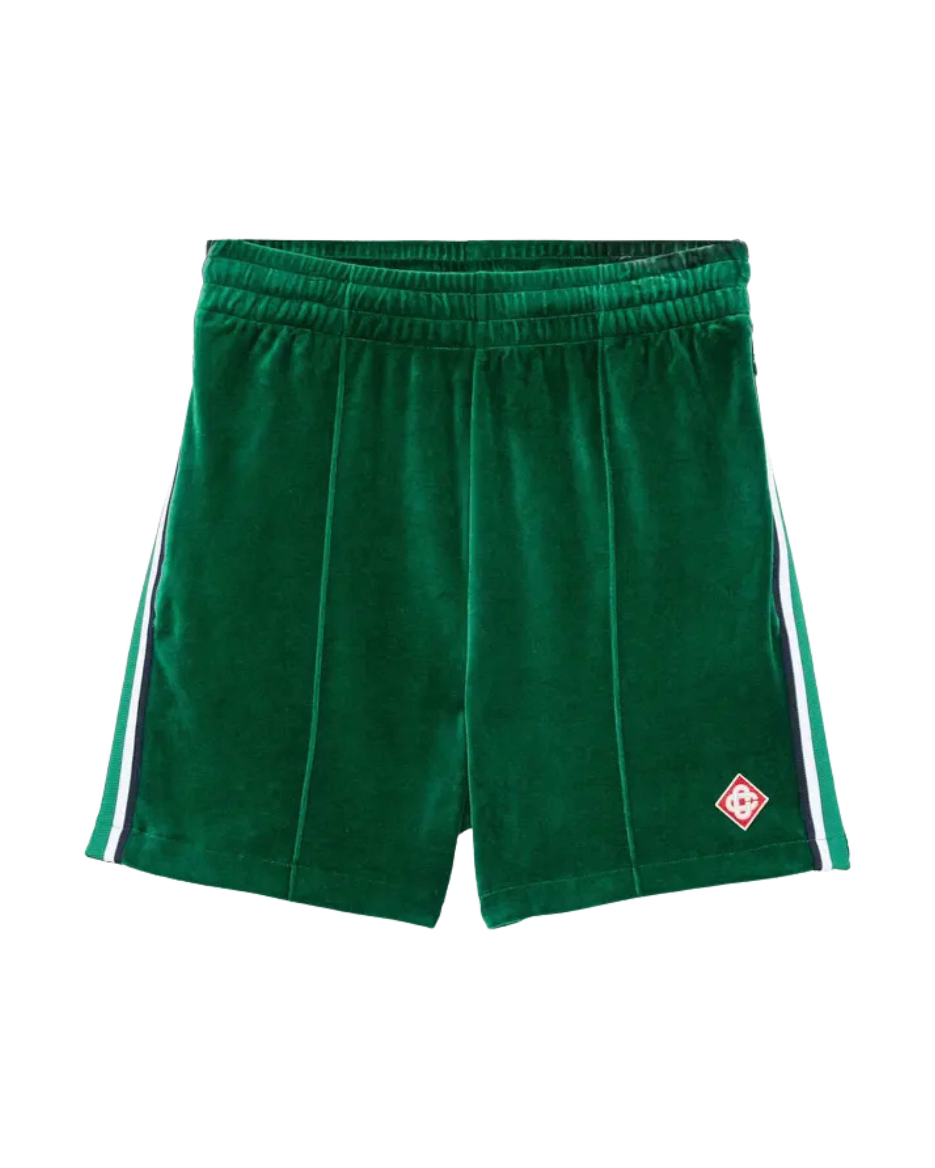 Casablanca Velour Shorts - "Evergreen"