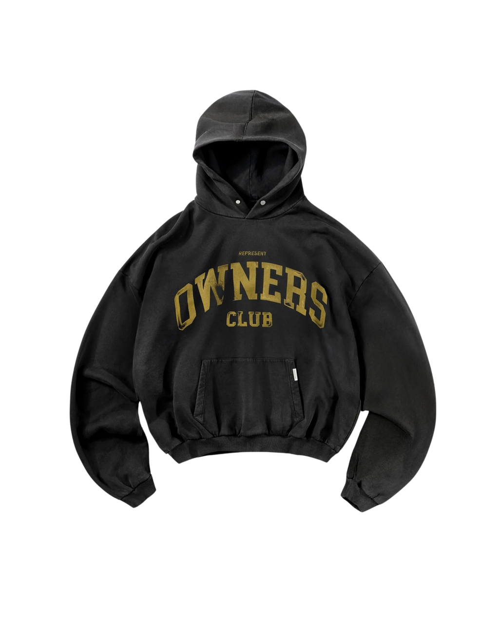 Represent Owners Club Hoodie - "Faded Black"