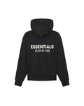 Fear Of God Essentials SS25 Zip-Up Hoodie - "Jet Black"