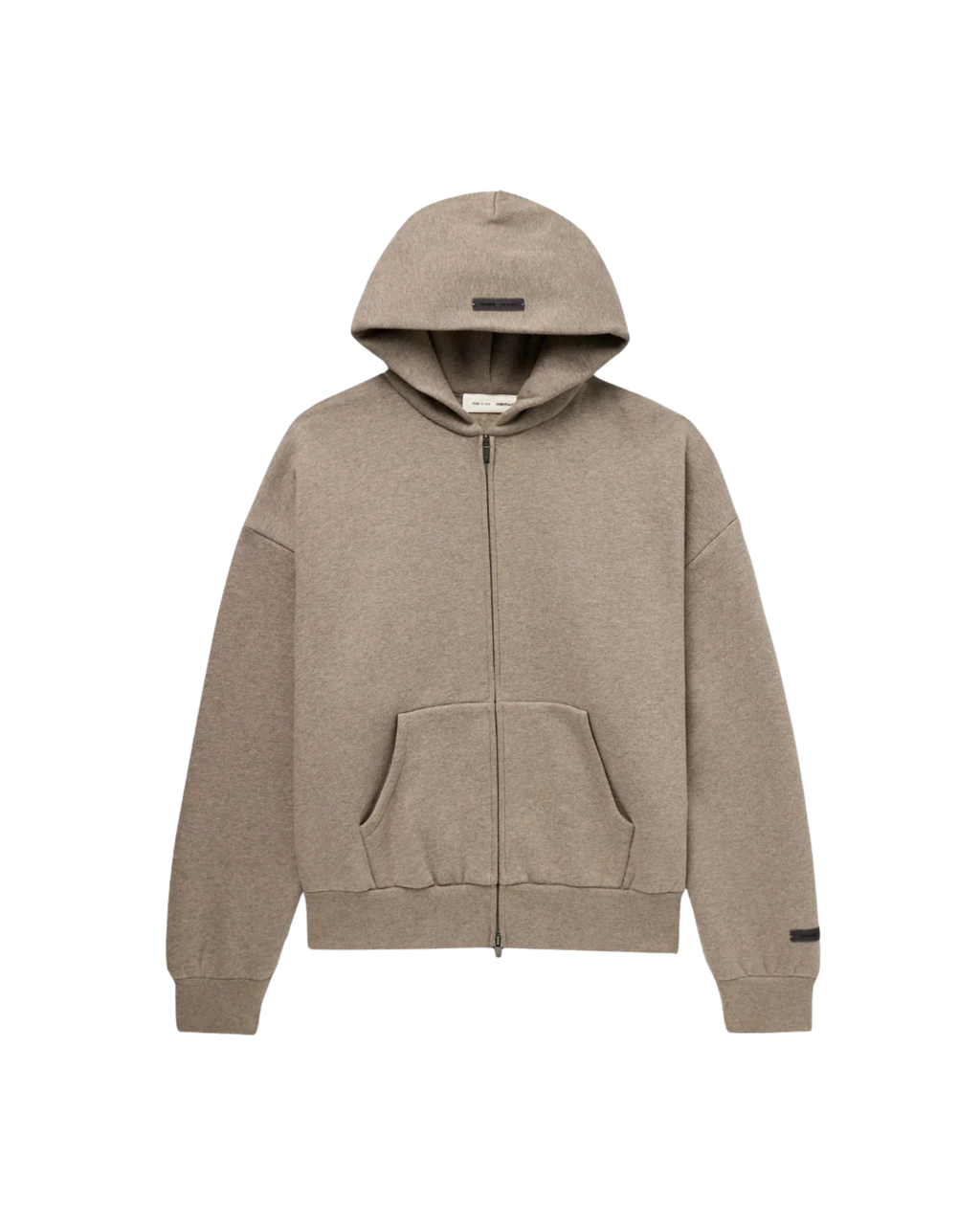Fear Of God Essentials SS25 Zip-Up Hoodie - "Heather Grey"