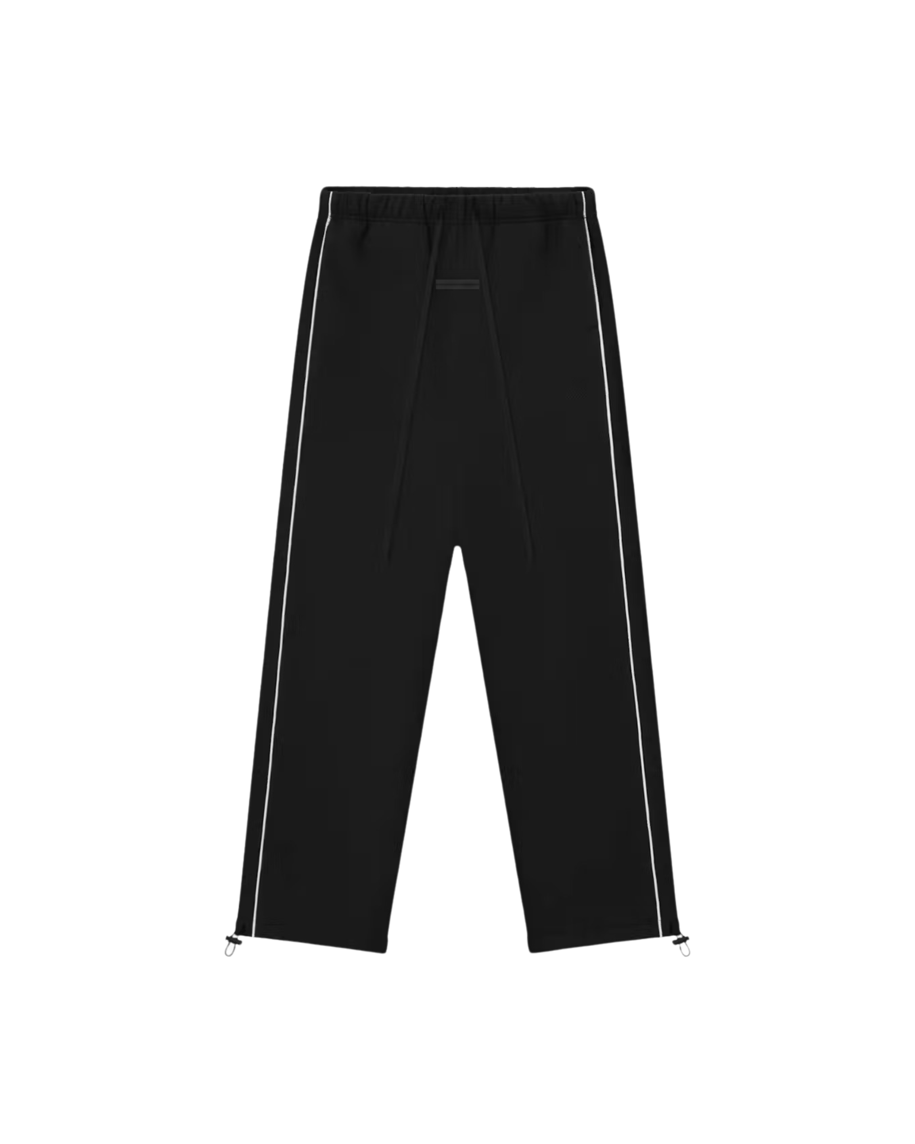 Fear of God Essentials Relaxed Fleece Piping Sweatpant - "Black/White"