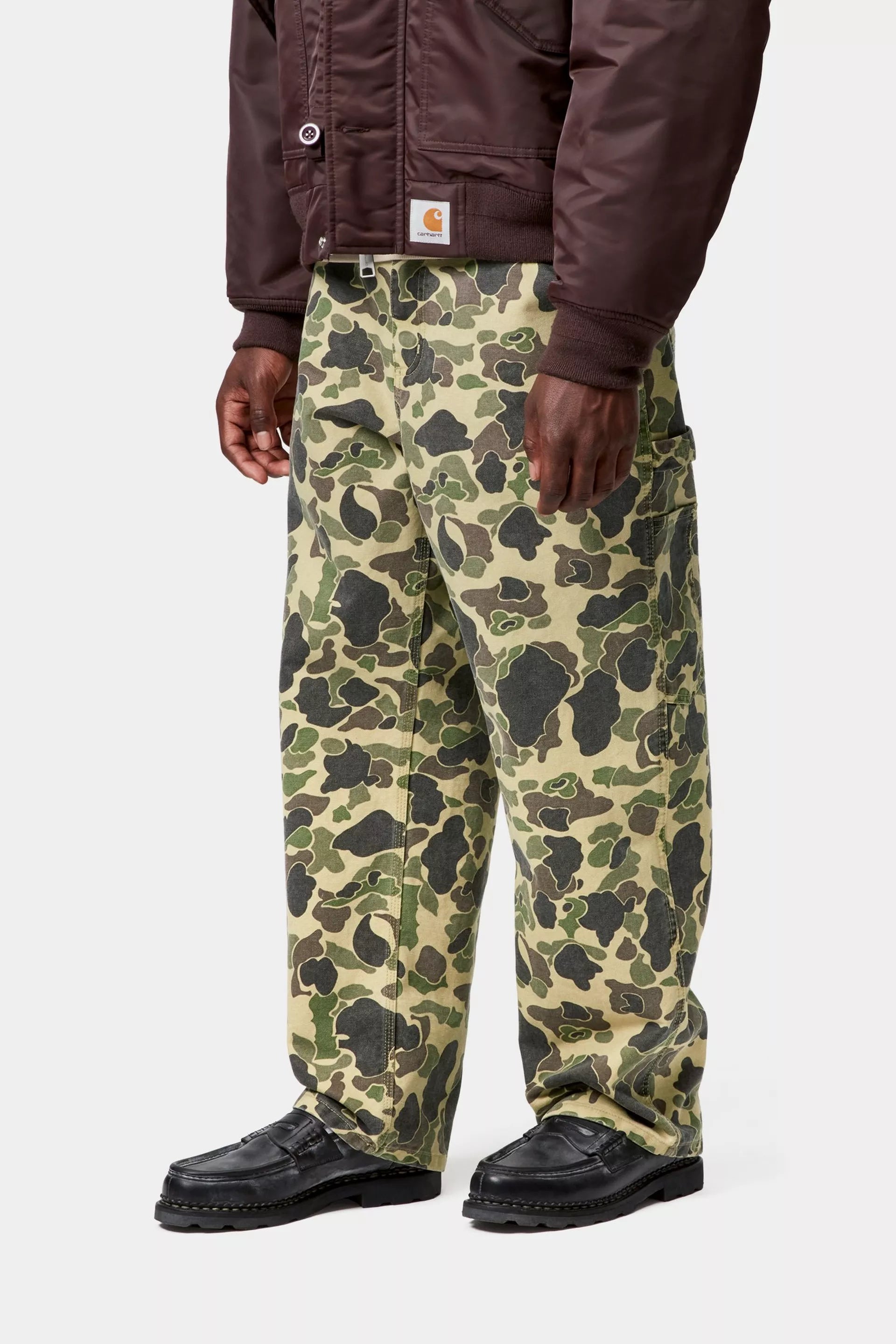 Carhartt WIP Duck Single Knee Pant - "Camo Duck/Green/Stone Washed"