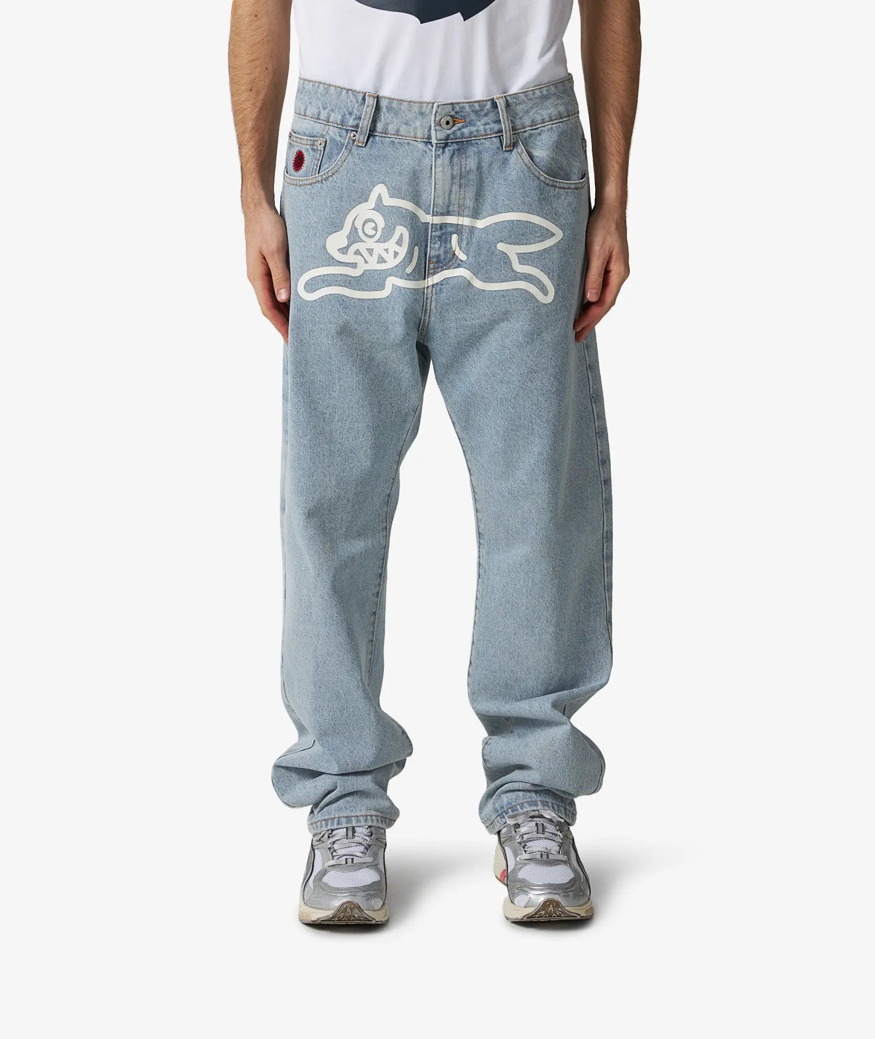 Icecream Running Dog Jeans - "Light Blue"