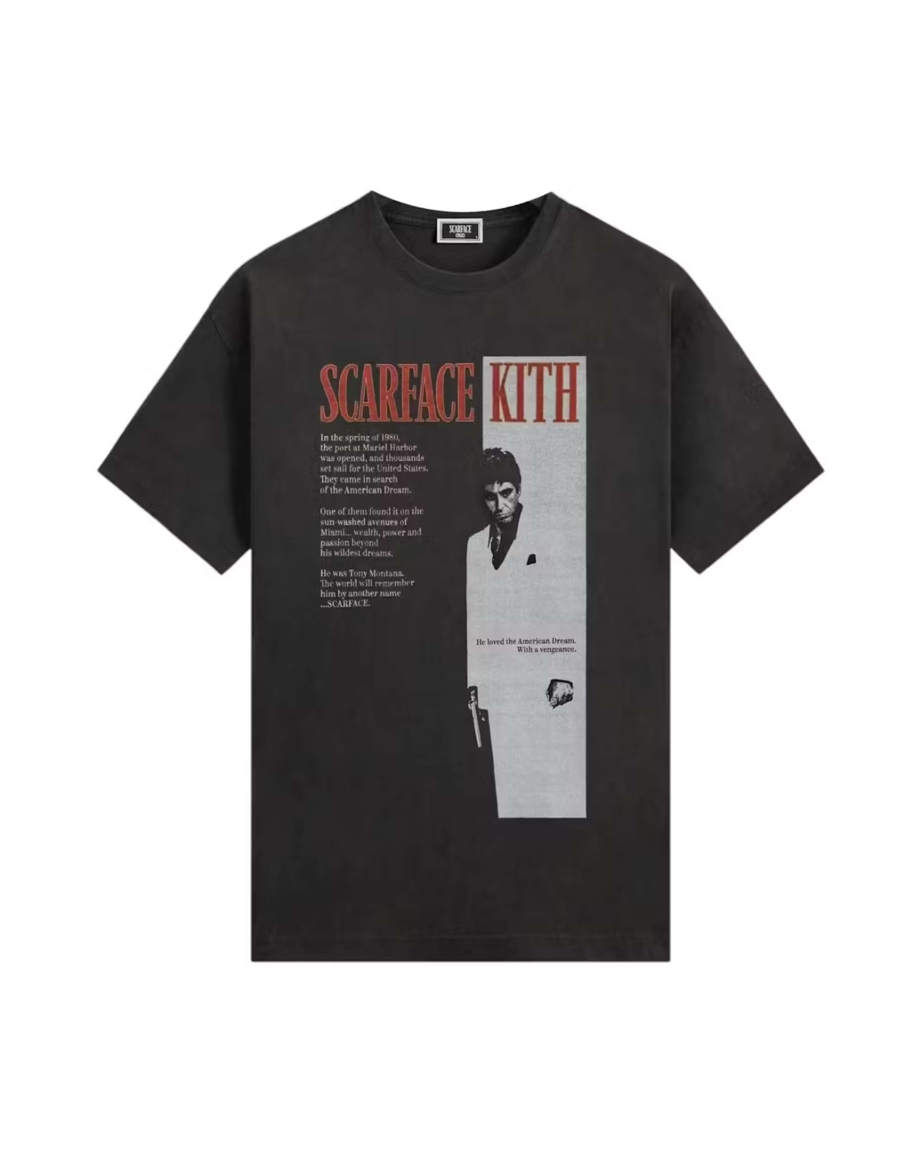 Kith x Scarface Film Poster Vintage Tee - "Black"