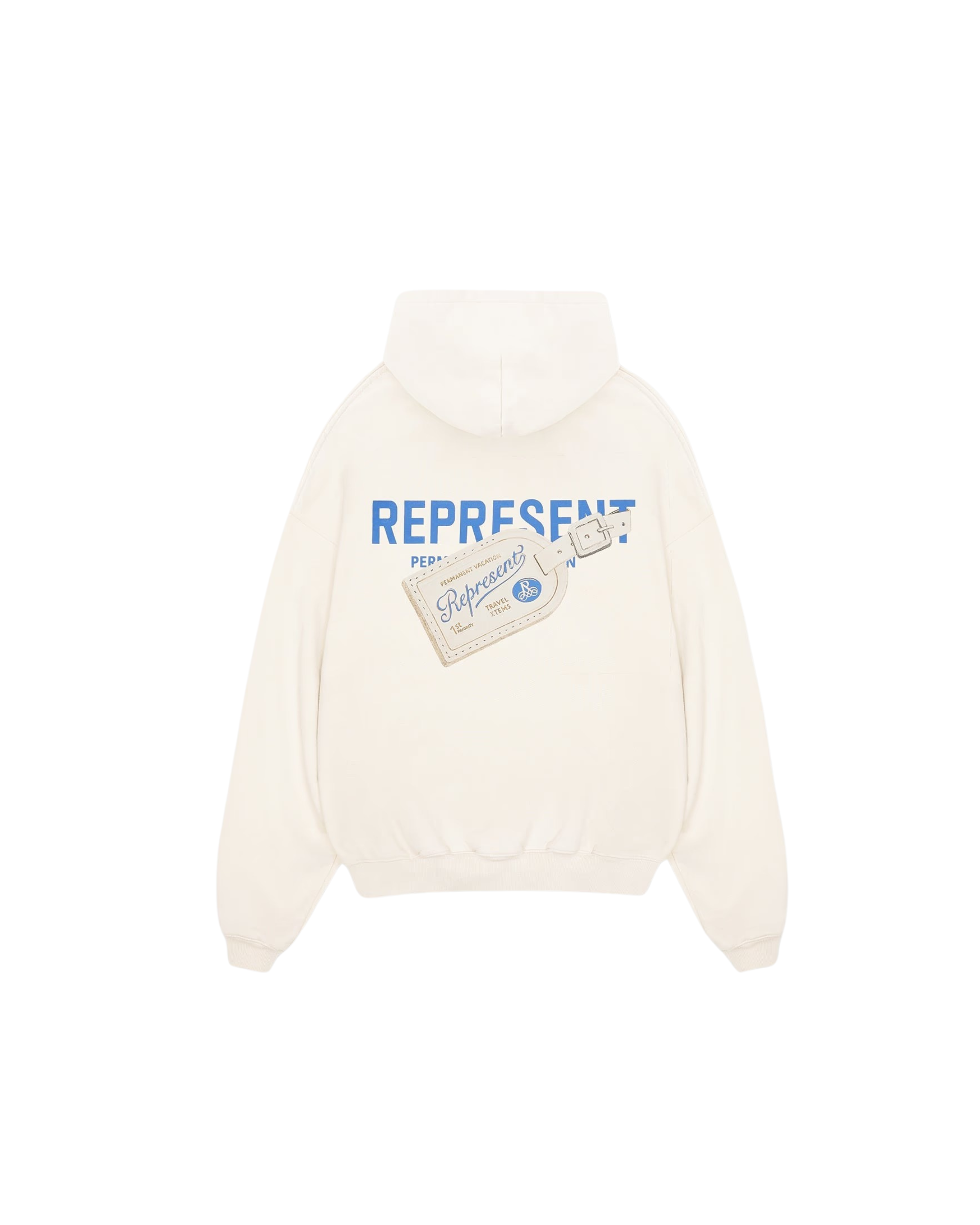 Represent Luggage Tag Hoodie - "Antique White"