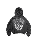 Represent Legacy Crest Hoodie - "Stained Black"