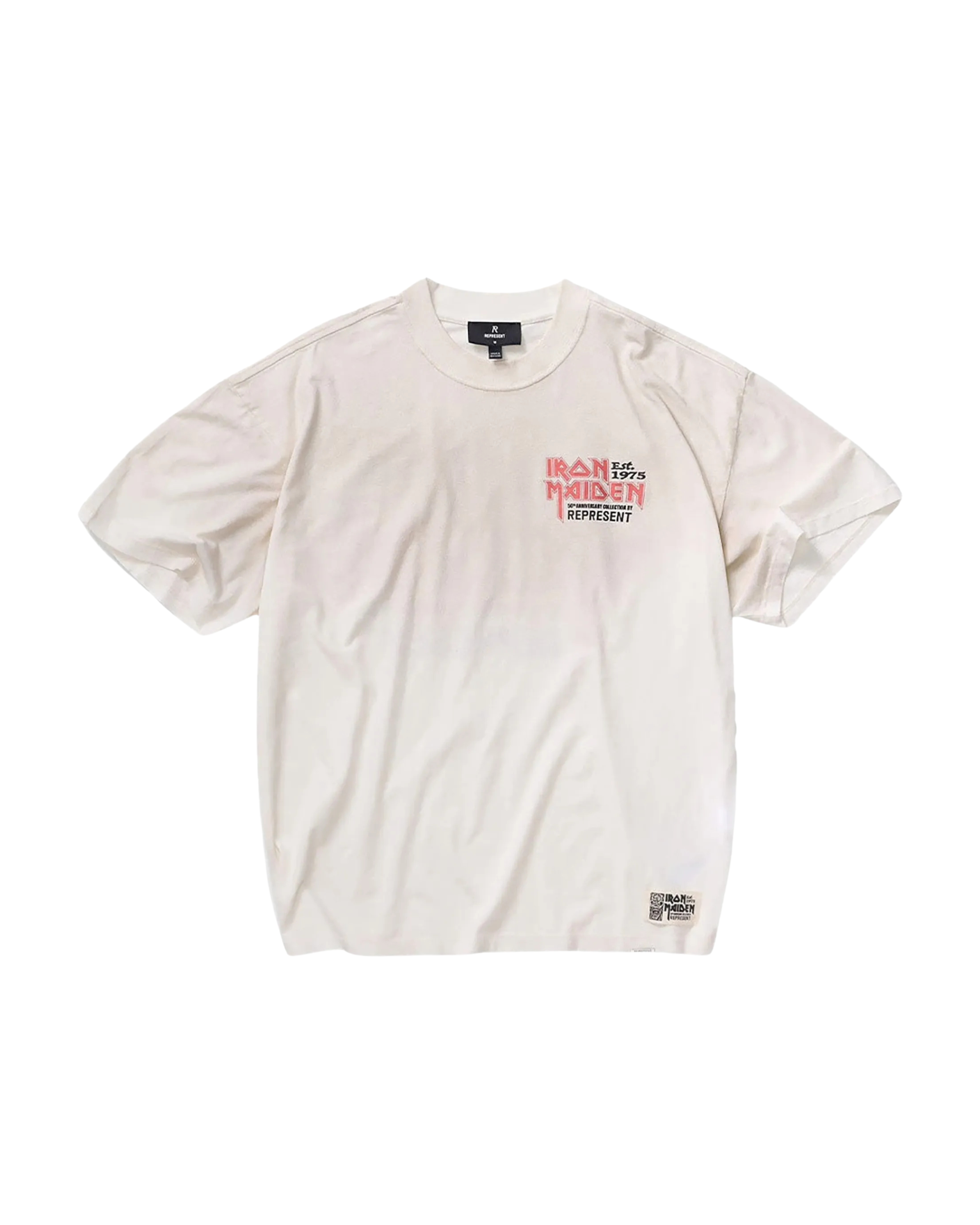 Represent x Iron Maiden Anniversary T-shirt - "Washed Ecru"