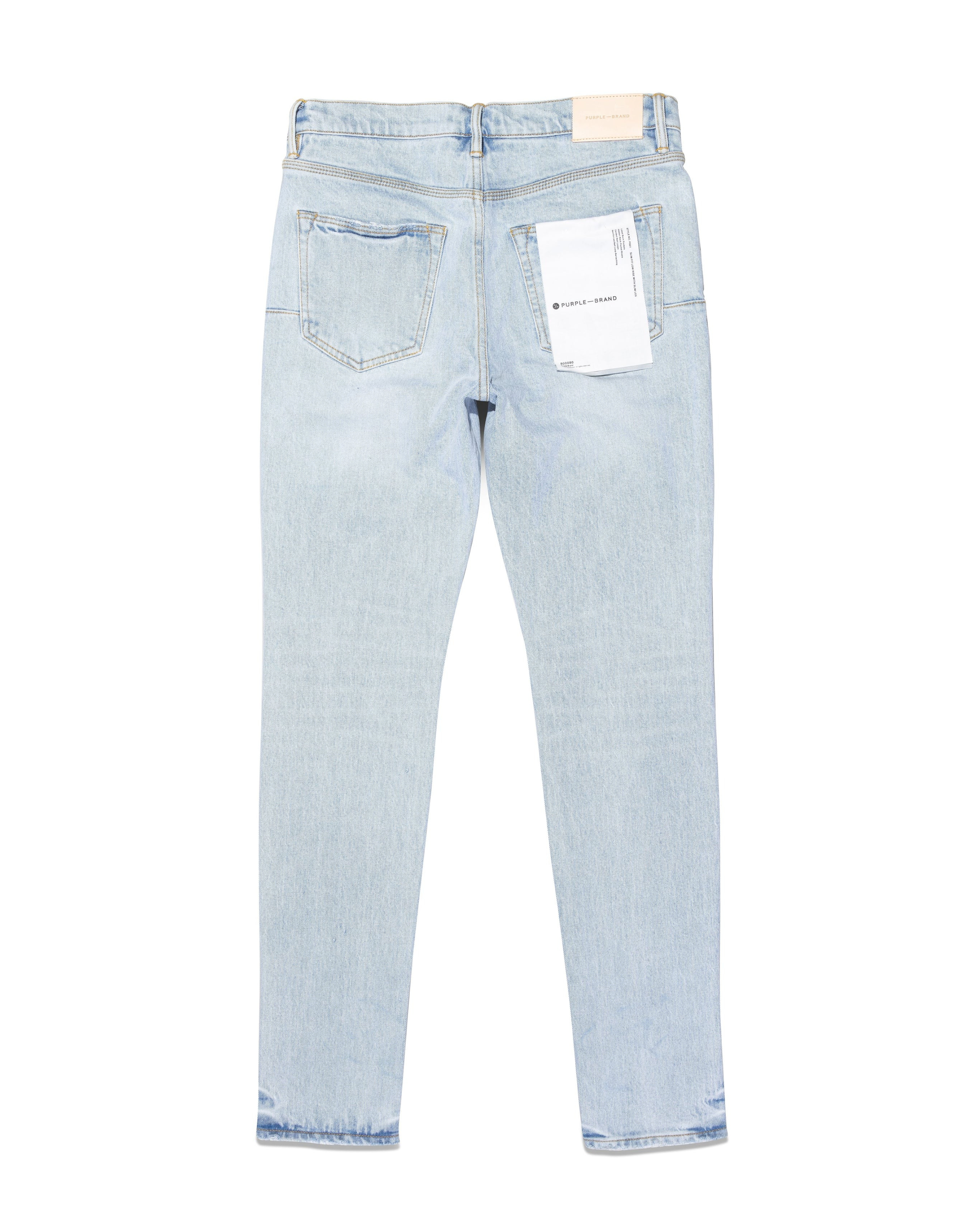 Purple Brand P001 Flocked Painted Wordmark Denim Jeans