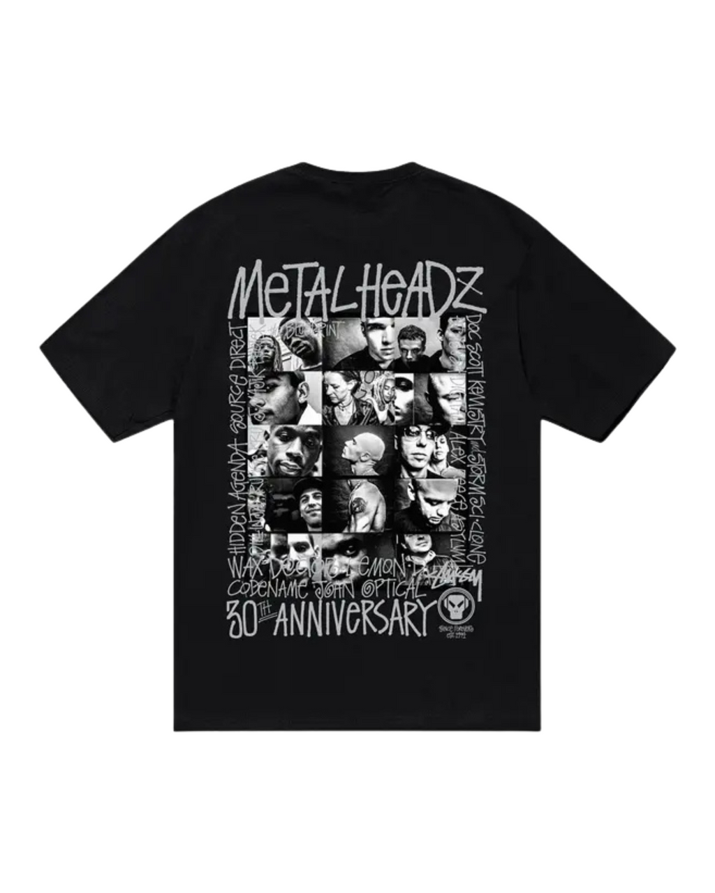 Stussy x Goldie Metalheadz 30 Tee - "Black"