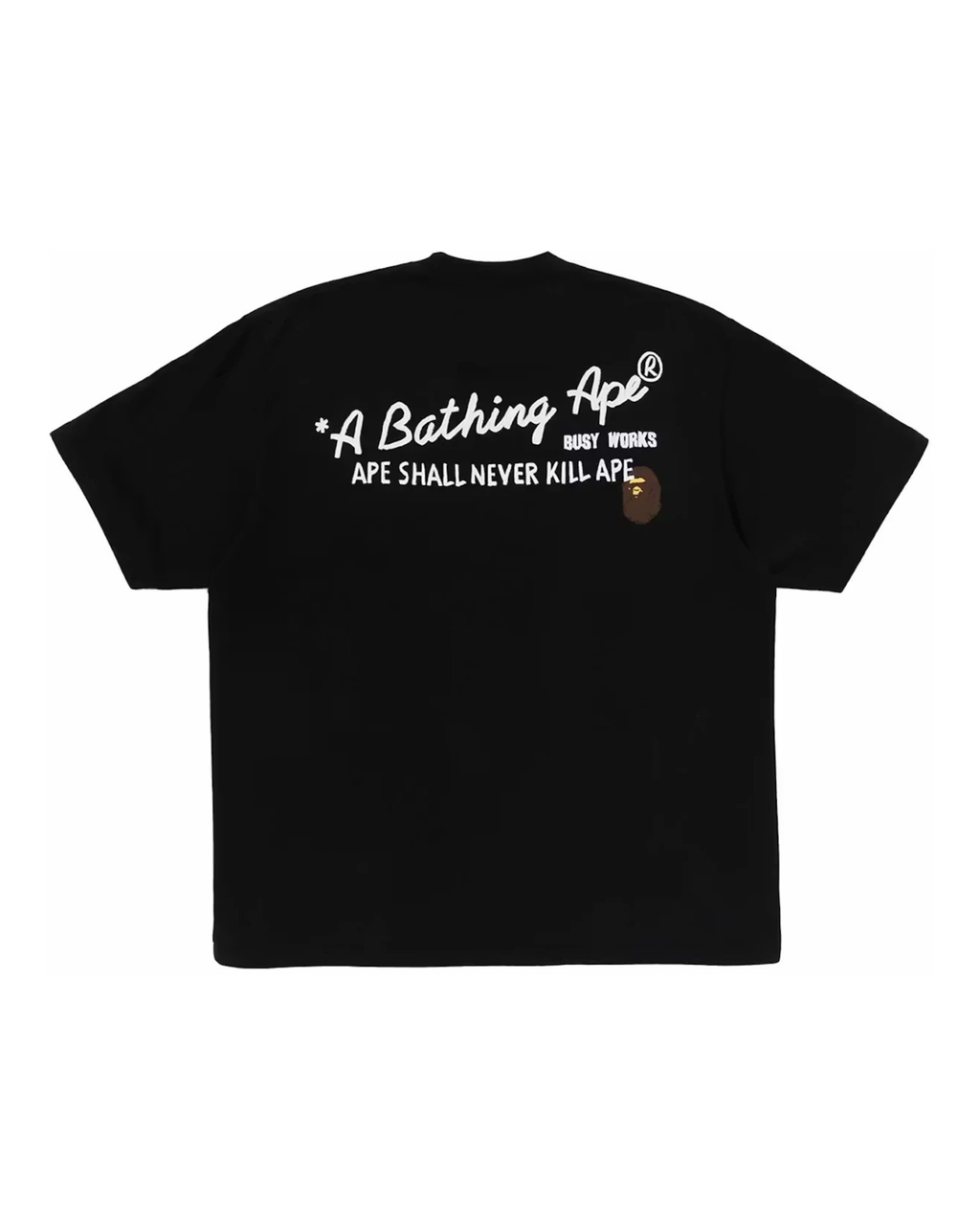 Bape Hand Draw Bape Relaxed Fit Tee - "Black"