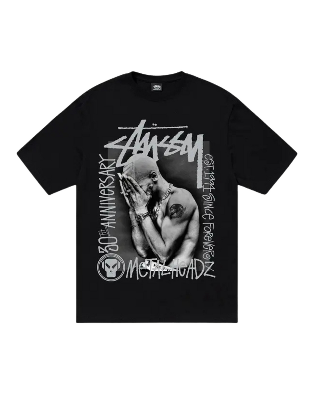 Stussy x Goldie Metalheadz 30 Tee - "Black"