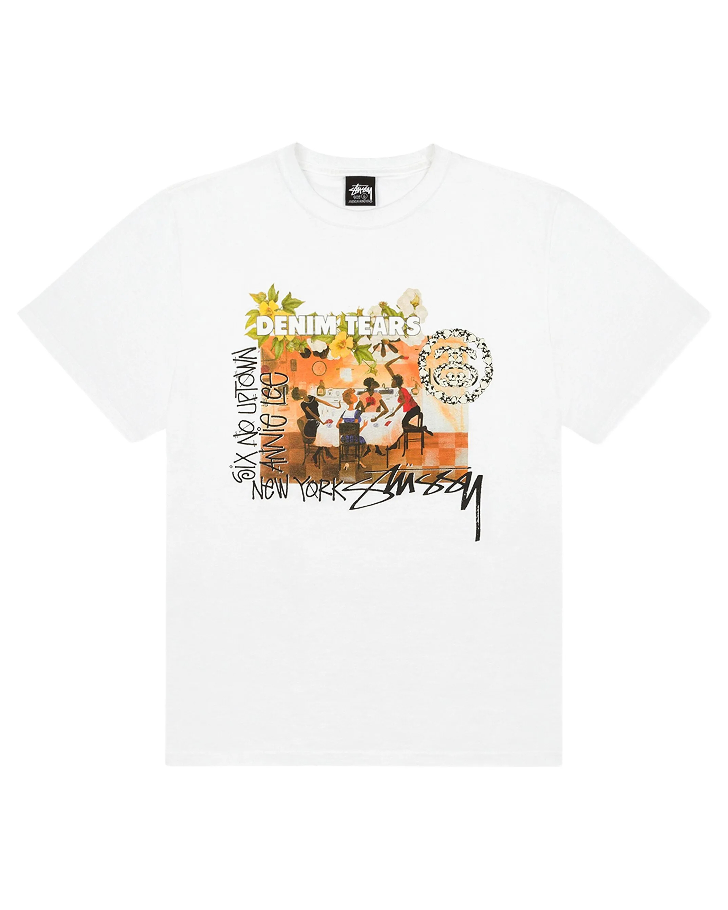 Denim Tears x Stussy Annie Lee Artist T-shirt - "White"