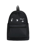 Off-White Matte Logo Print Backpack - "Black/White"