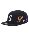 Supreme Multi S Logo New Era 59Fifty Fitted Hat - "Navy"