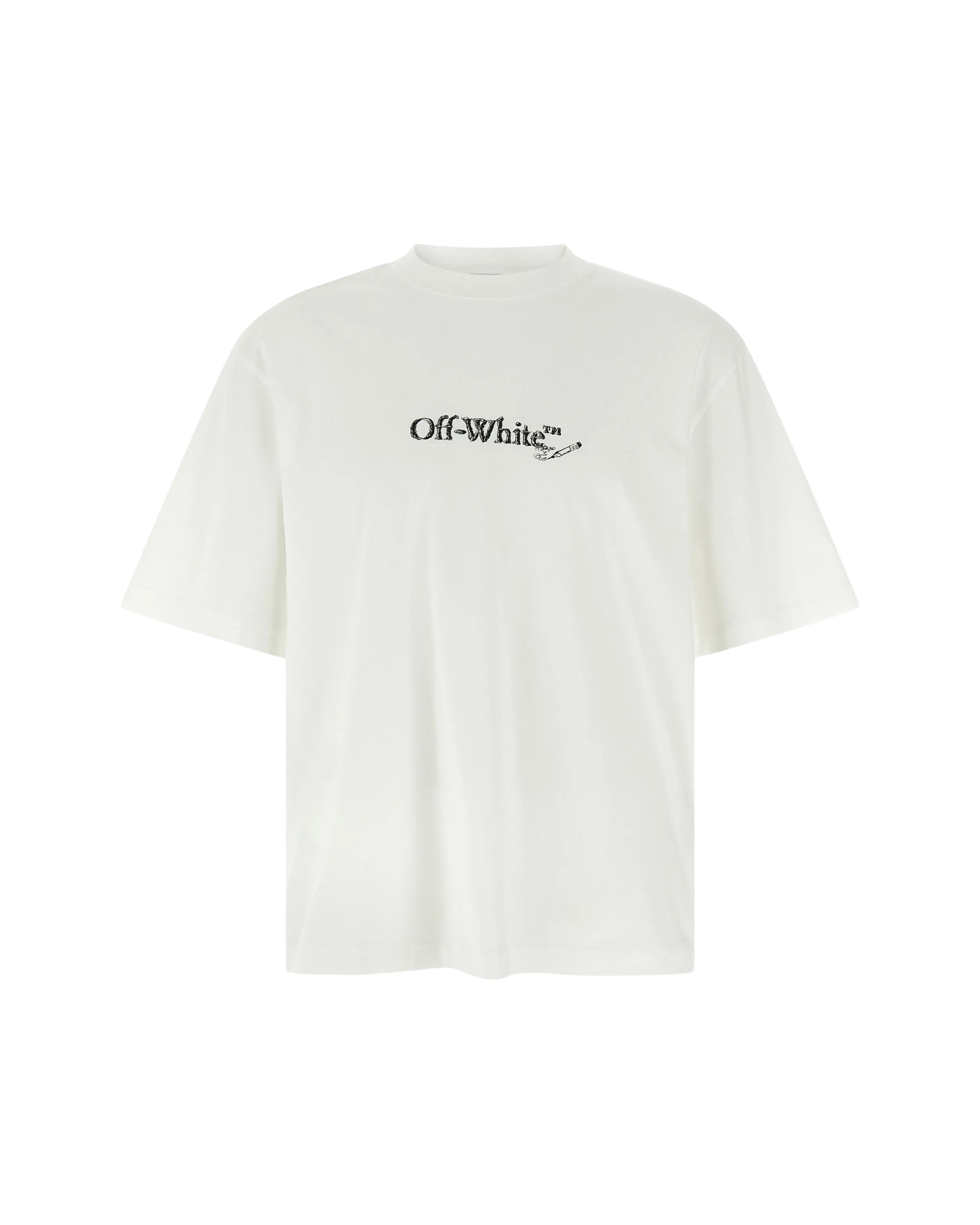 Off-White Scribble Arrow Skate Logo T-Shirt - "White/Black"