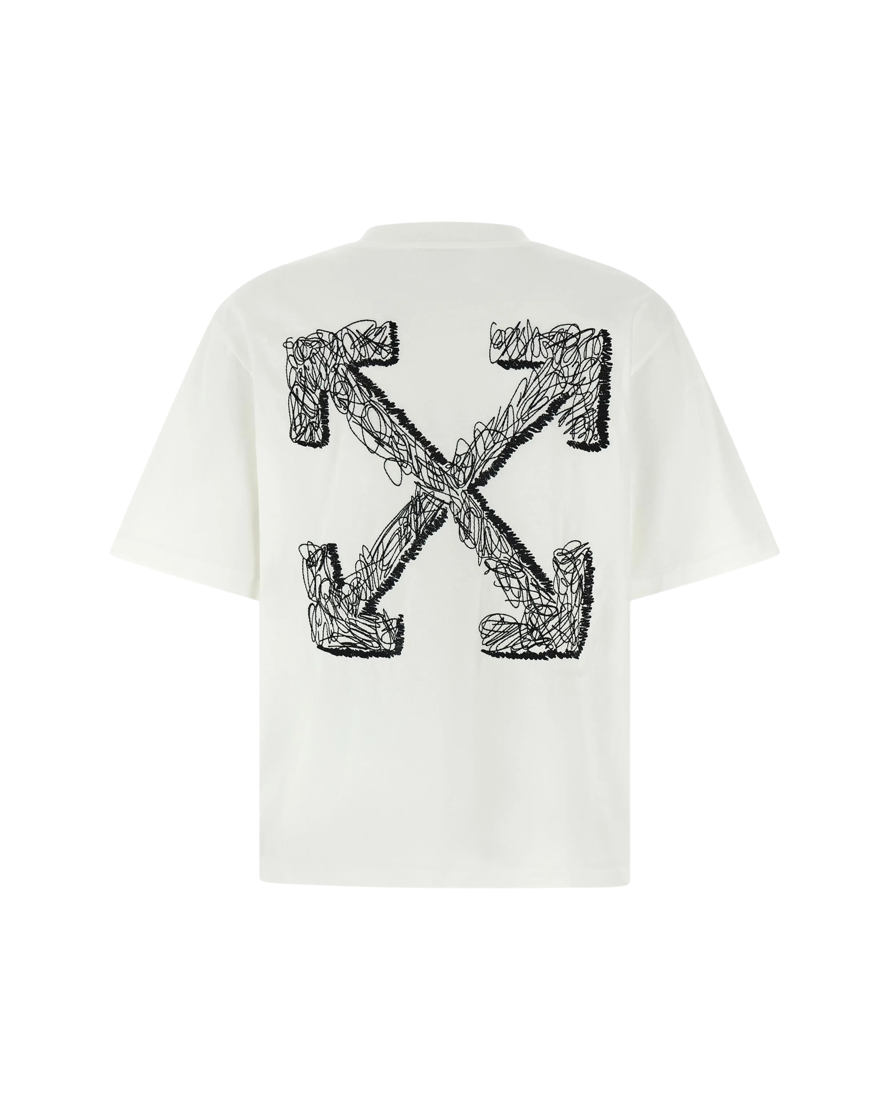 Off-White Scribble Arrow Skate Logo T-Shirt - "White/Black"