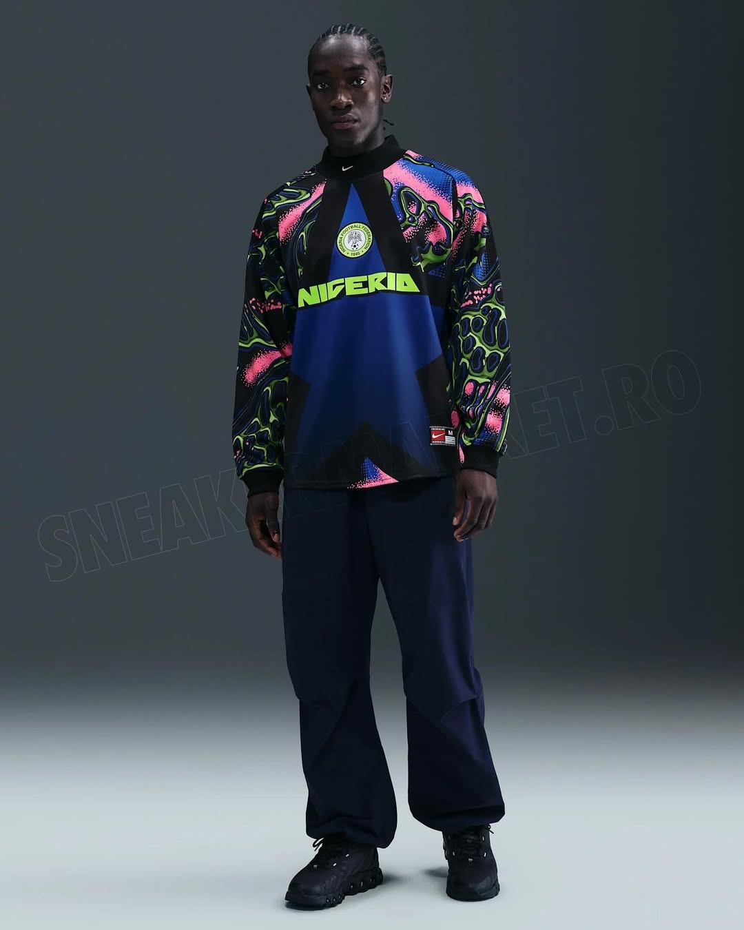 Nike x Nigeria 2025 LS Goalkeeper Shirt - "Black/Hyper Pink/White"