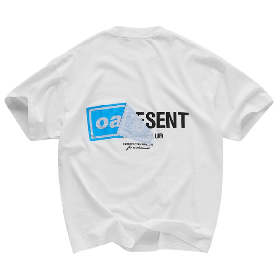 Represent X Oasis Owners Club T-Shirt - 'Flat White'