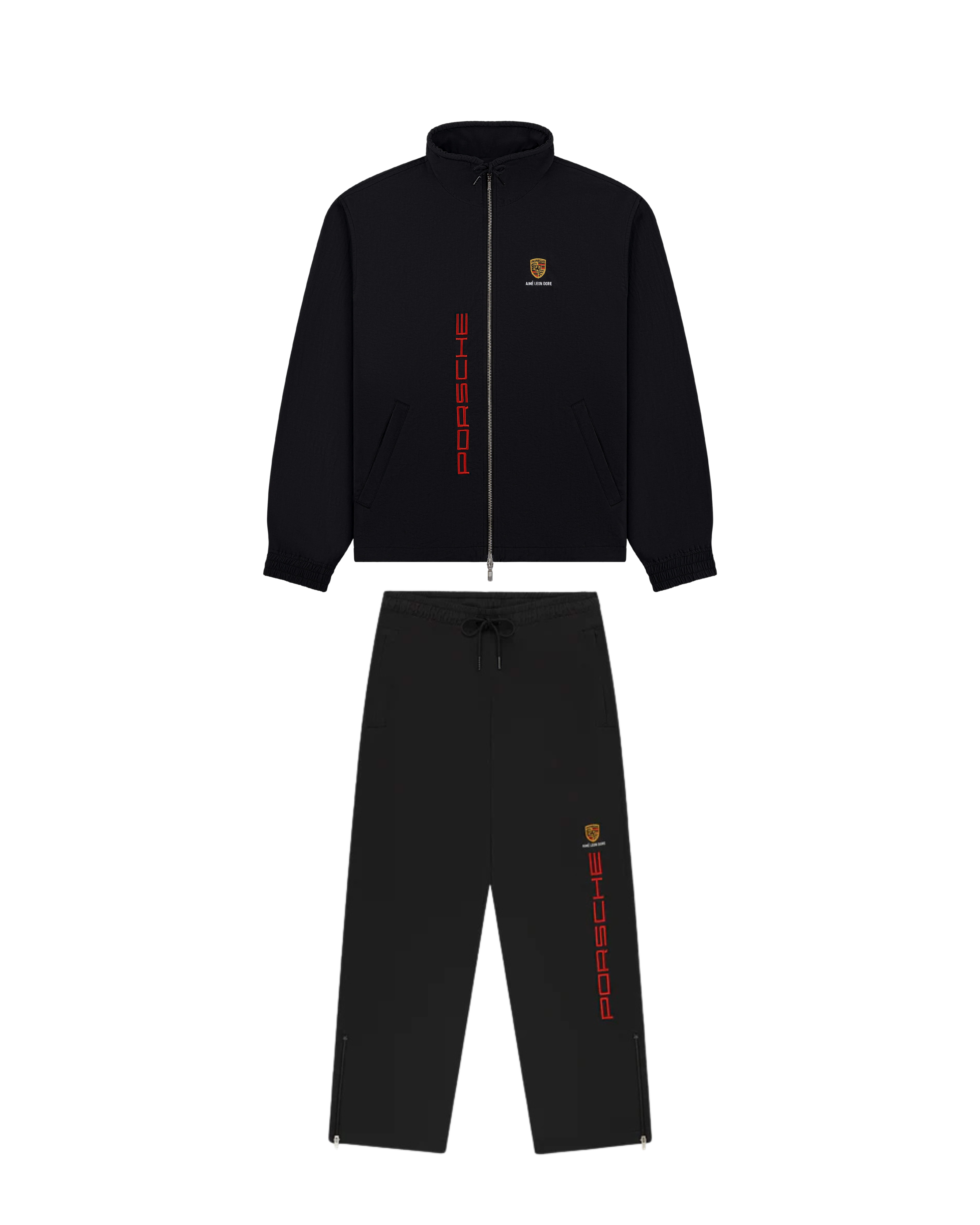 Aime Leon Dore x Porsche Nylon Tracksuit - "Jet Black"