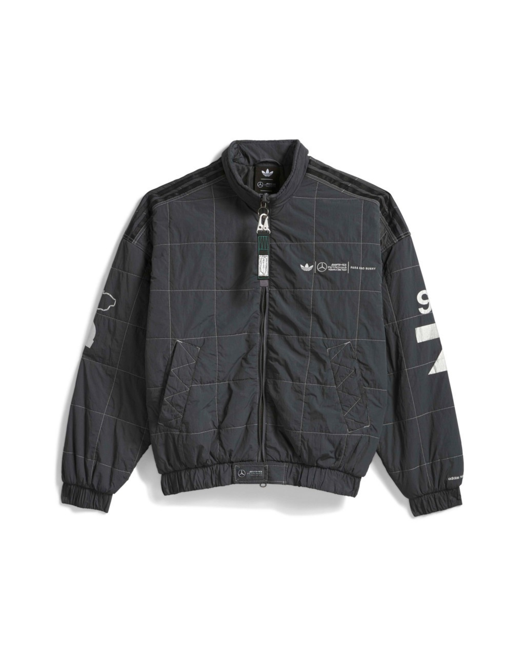 Adidas para Bad Bunny x Mercedes-AMG F1 Racing Jacket - "Grey"