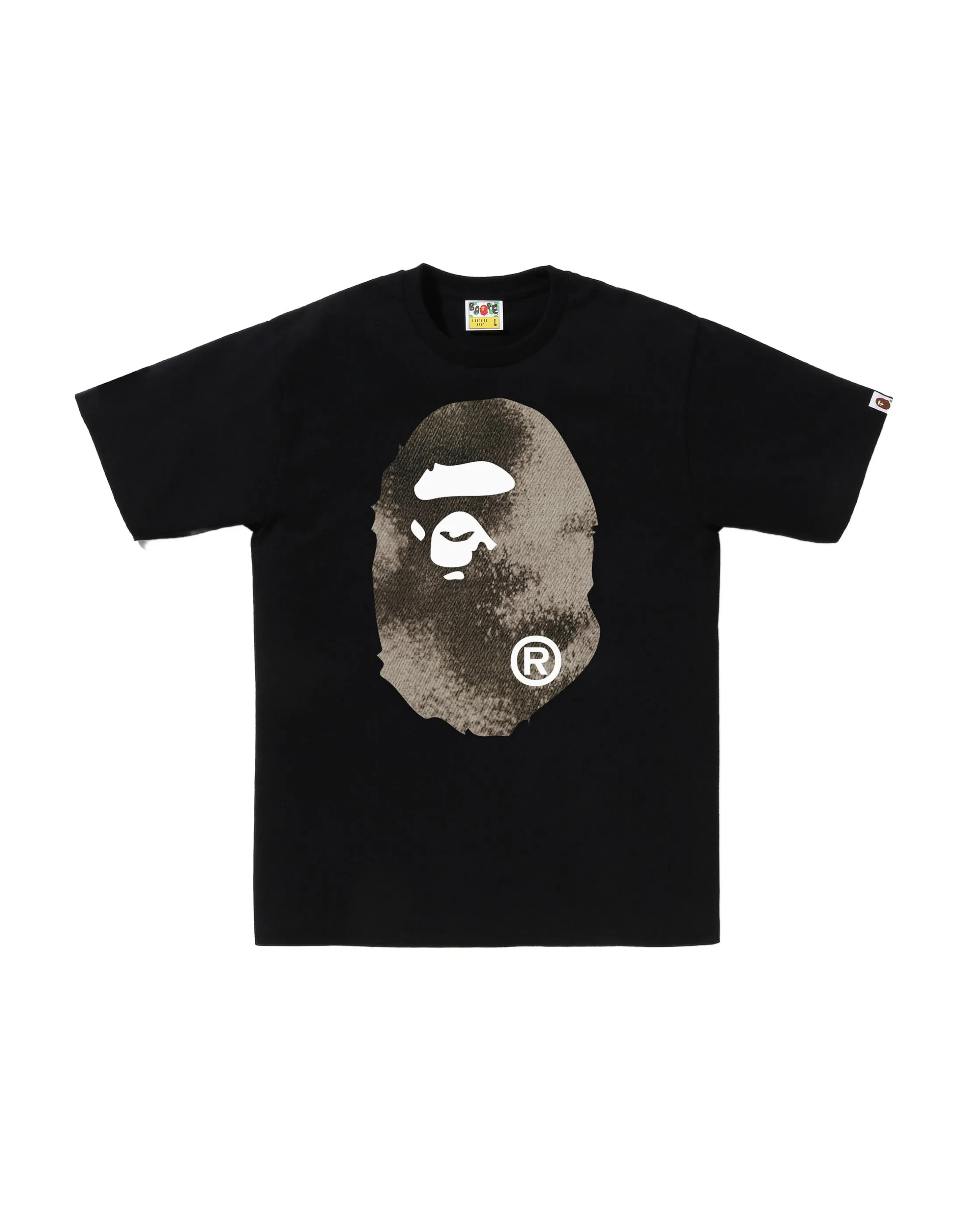 Bape High Tone Bleach Big Ape Head Tee - "Black"