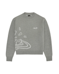 Broken Planet Knit Sweater - "Heather Grey"