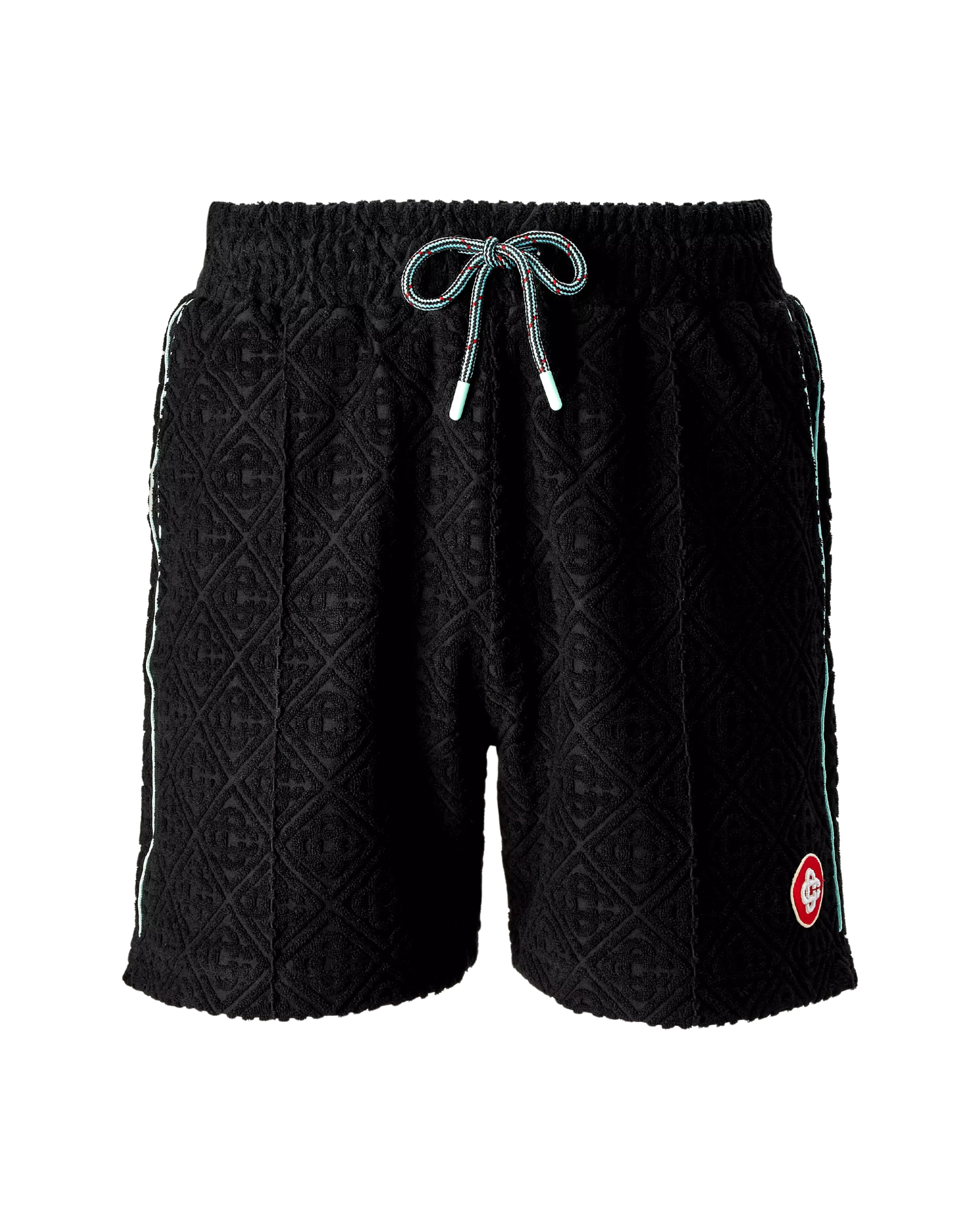 Casablanca Monogram Jacquard Towelling Shorts - "Black"