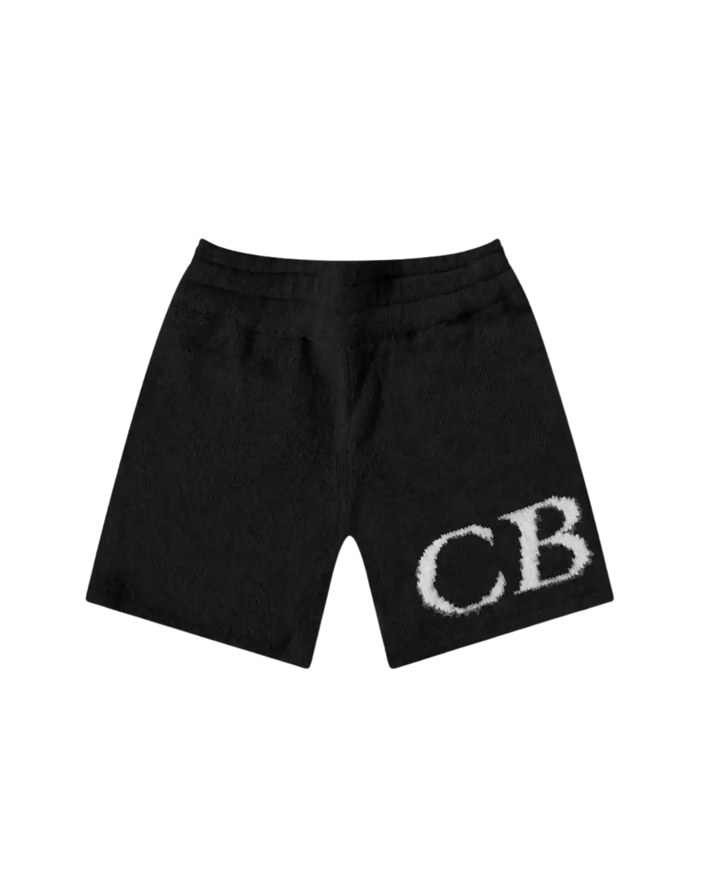 Cole Buxton Intarsia Knit Shorts - "Black"