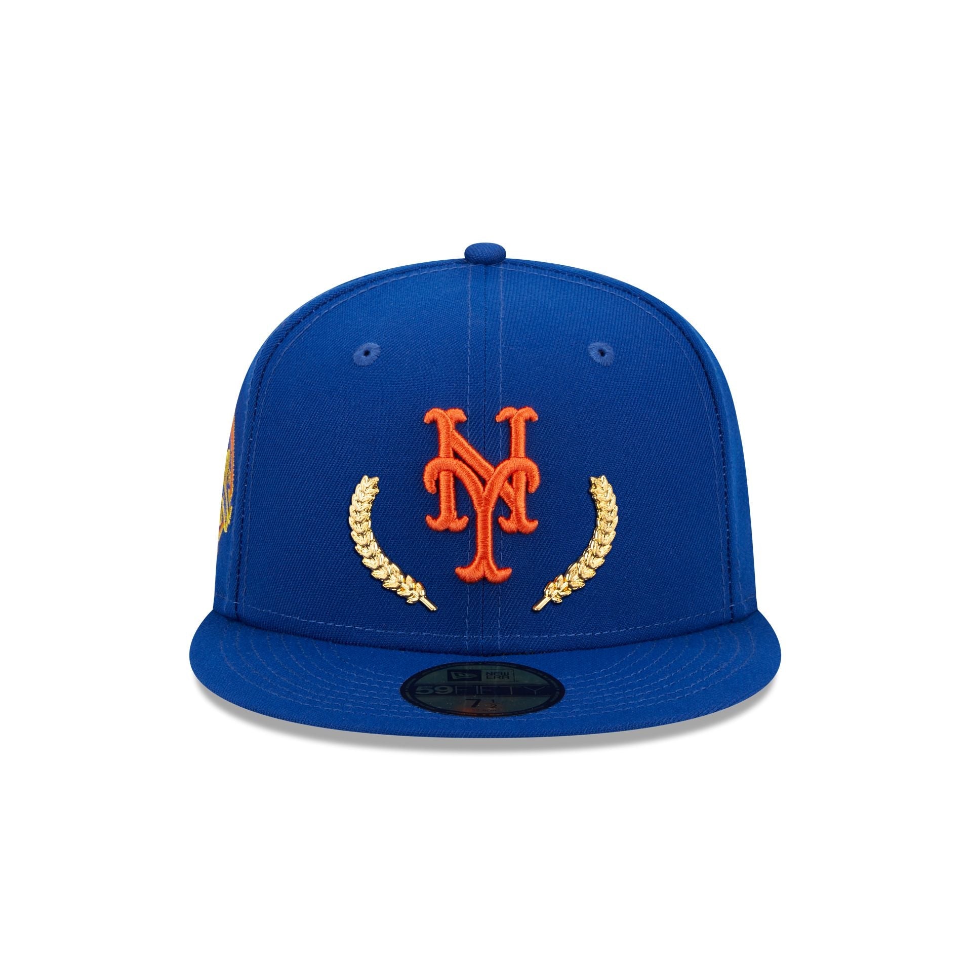 New York Mets Gold Leaf 59FIFTY Fitted Hat image 1