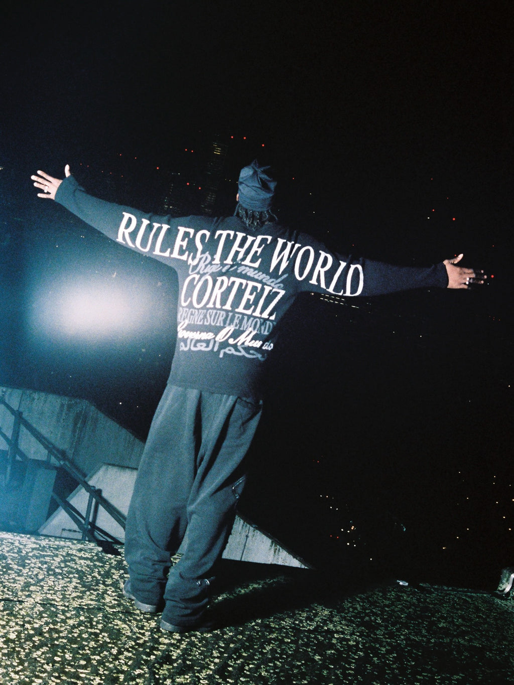 Corteiz Thermal Waffle Sweater  - "Black"