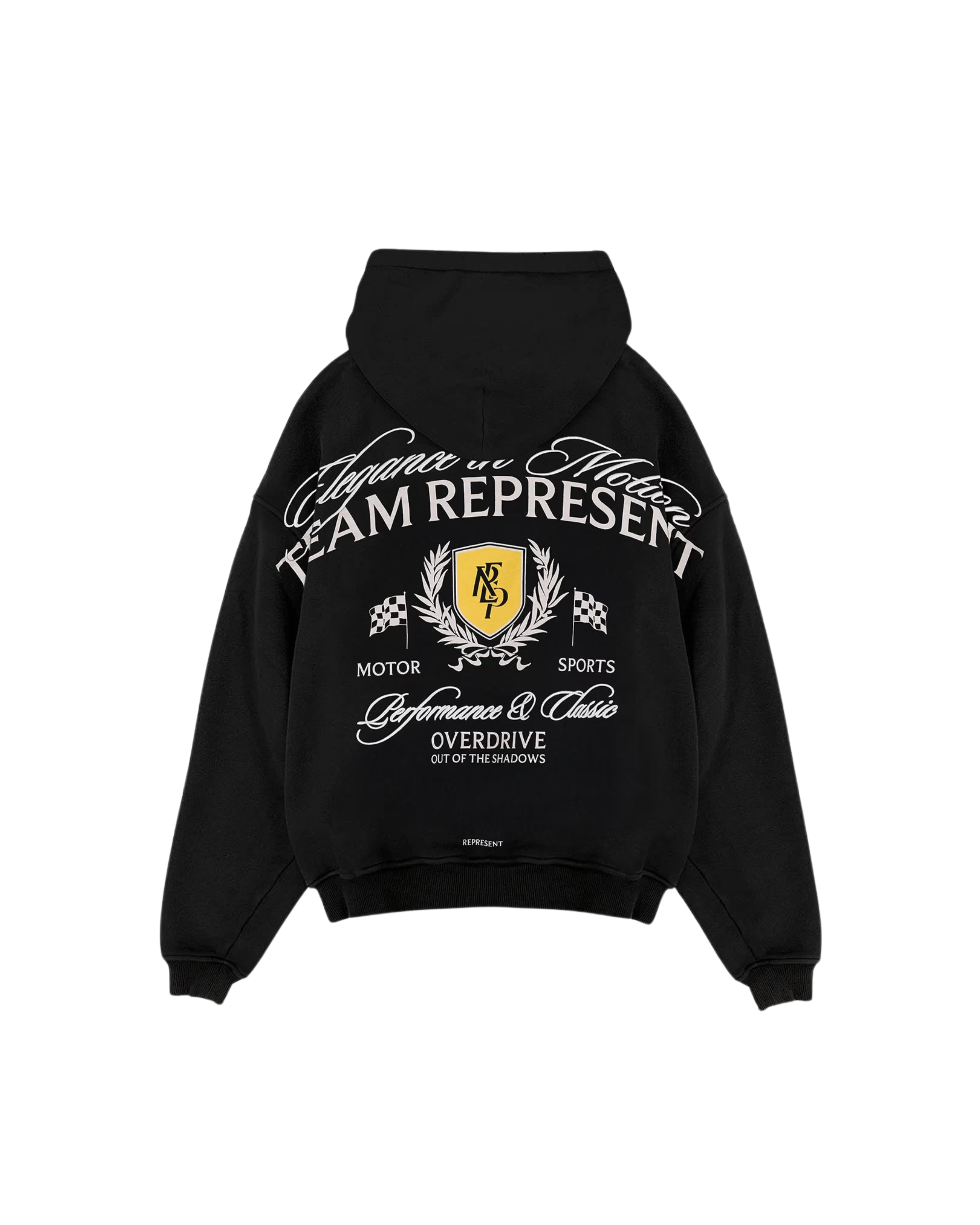 Represent Crest Hoodie - "Vintage Black"
